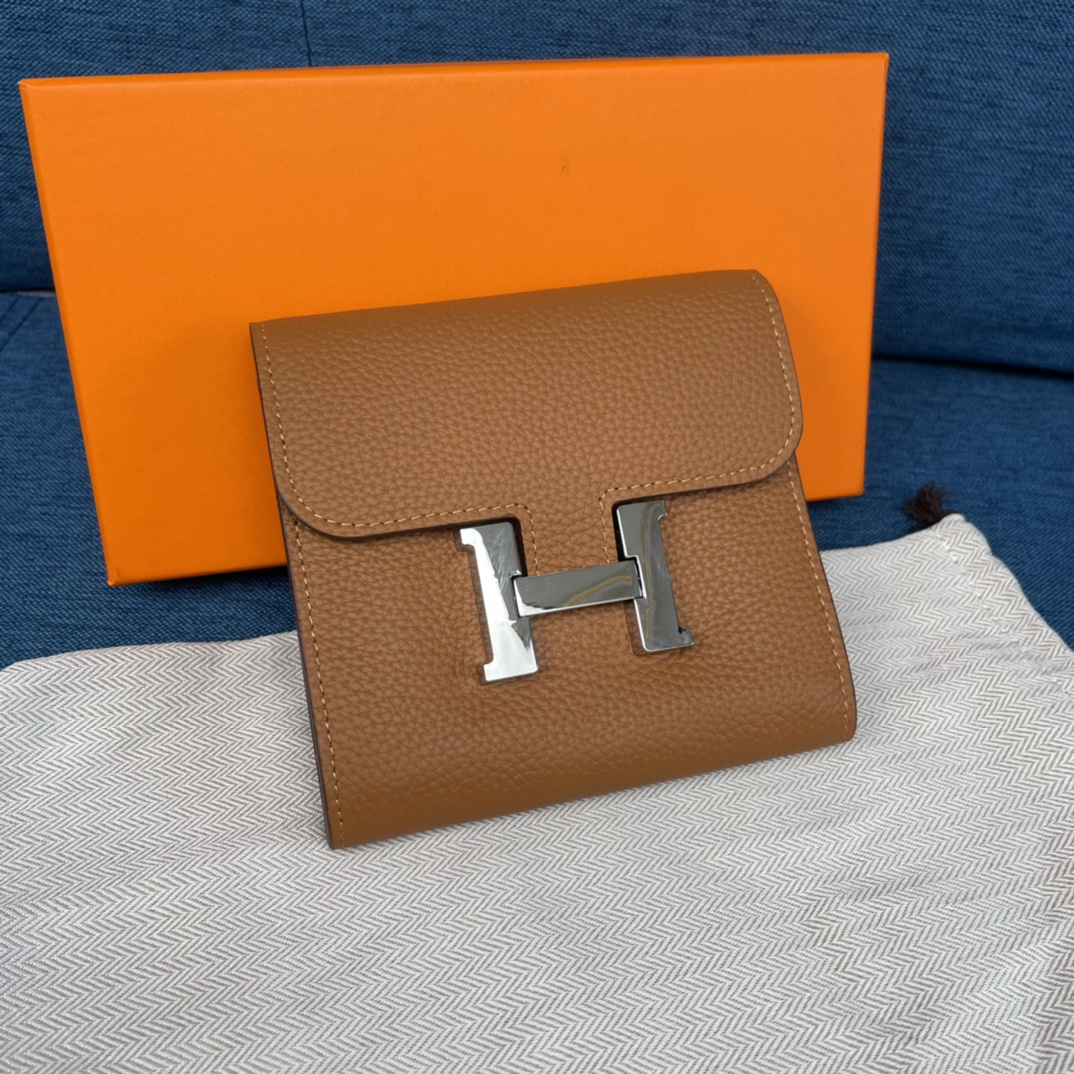 H**mes constance togo leather-13*11.8cm