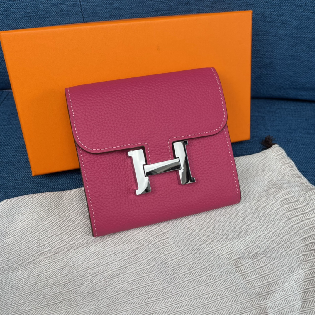 H**mes constance togo leather-13*11.8cm