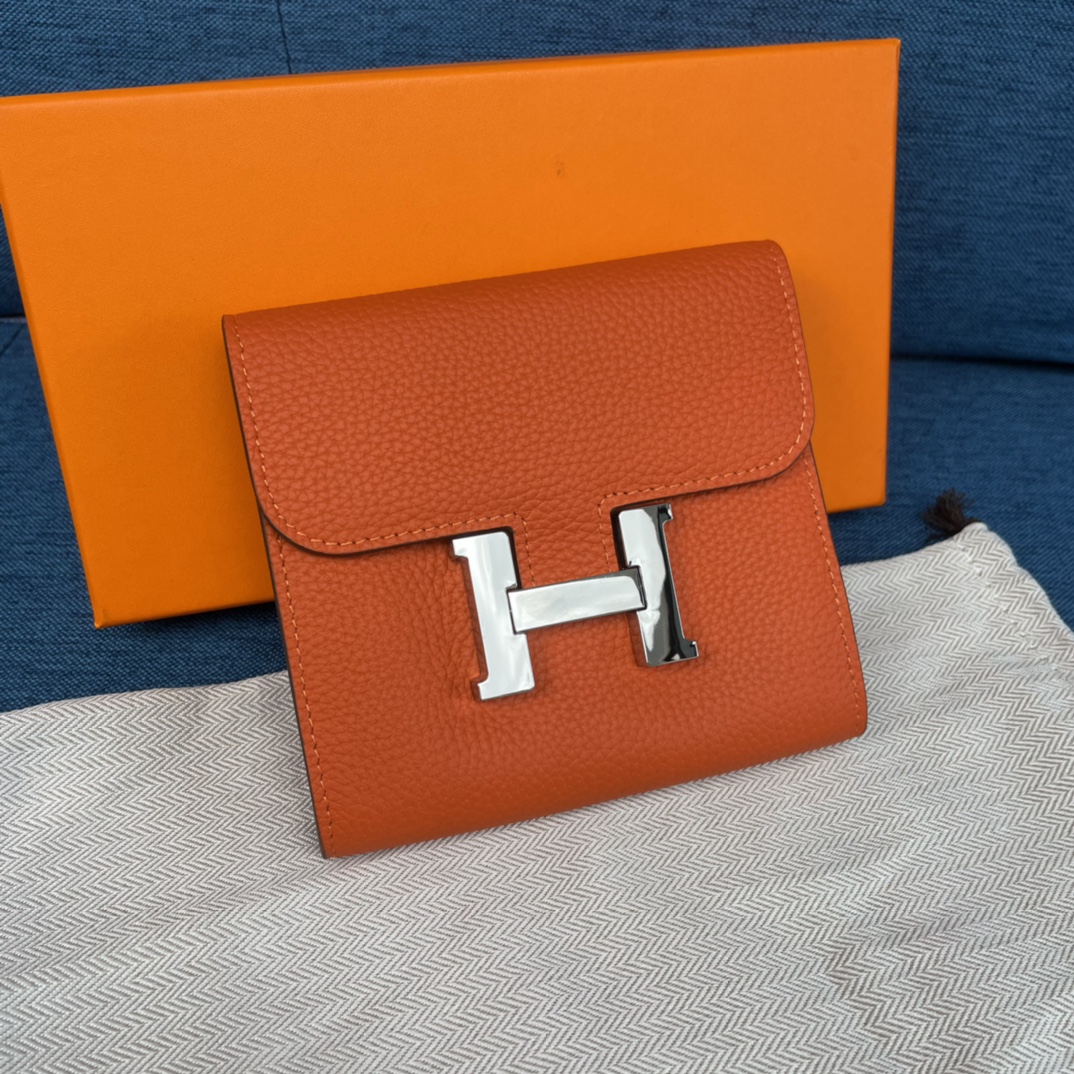 H**mes constance togo leather-13*11.8cm