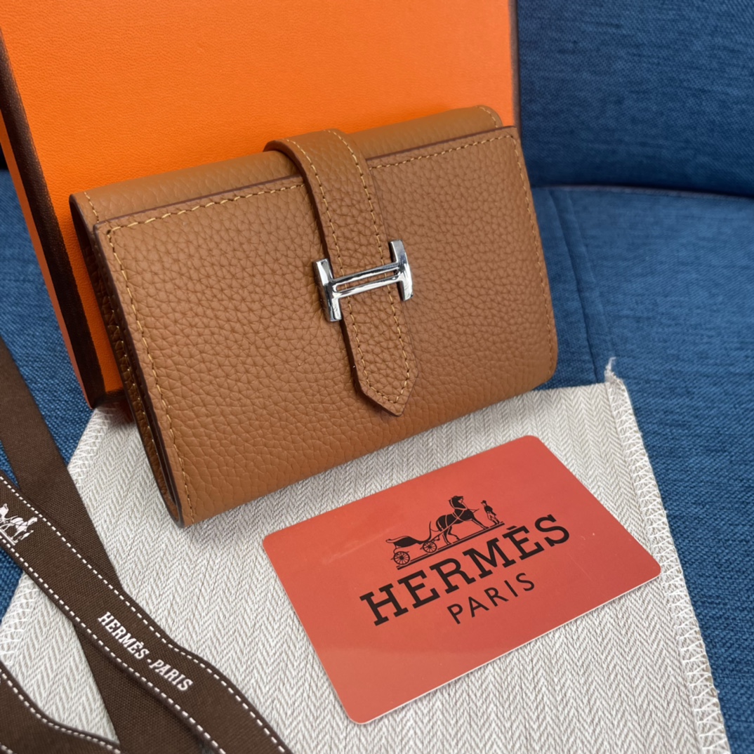 H**mes constance togo leather-10*12cm