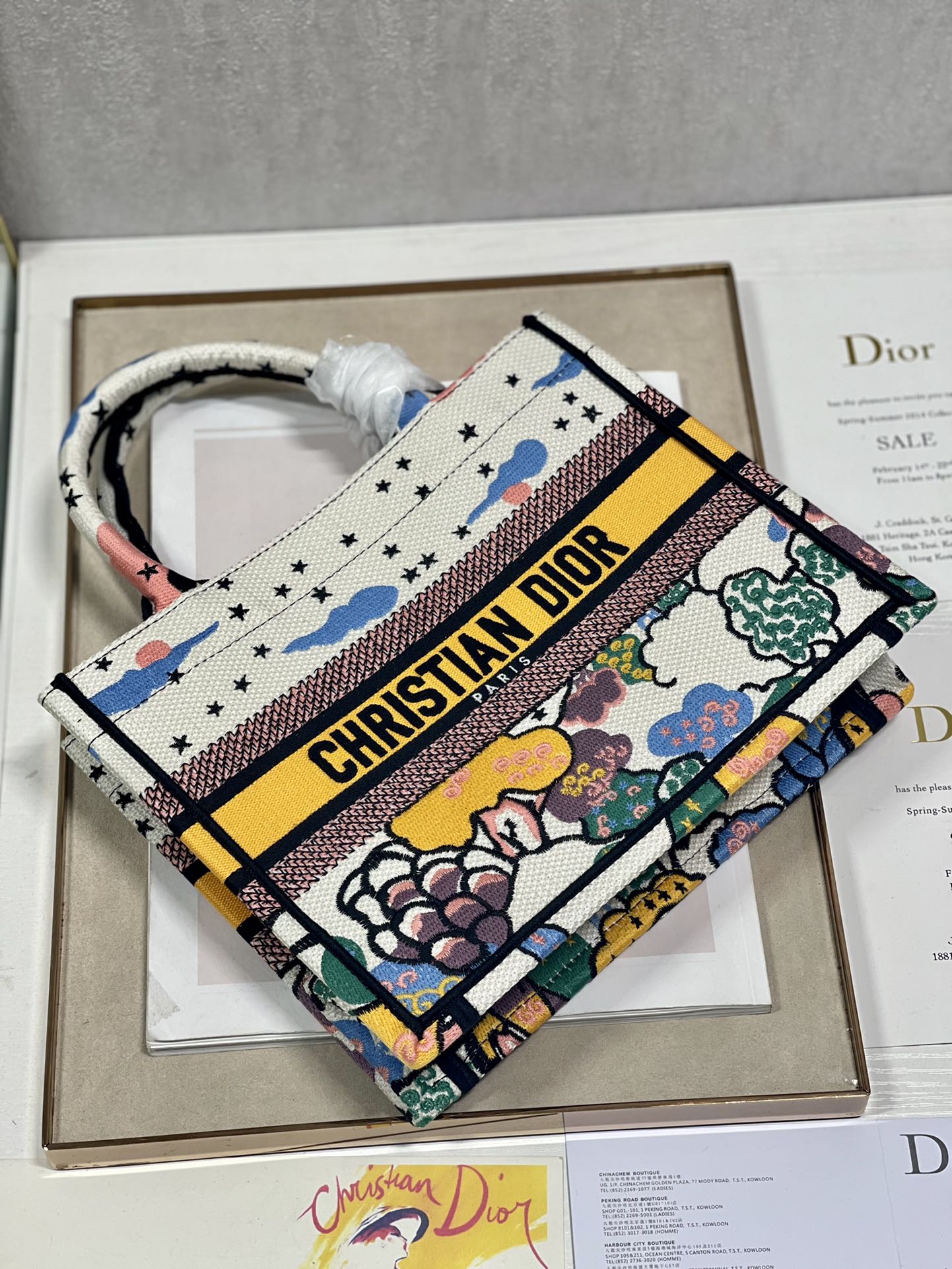 D*or small book tote-26*8*22cm
