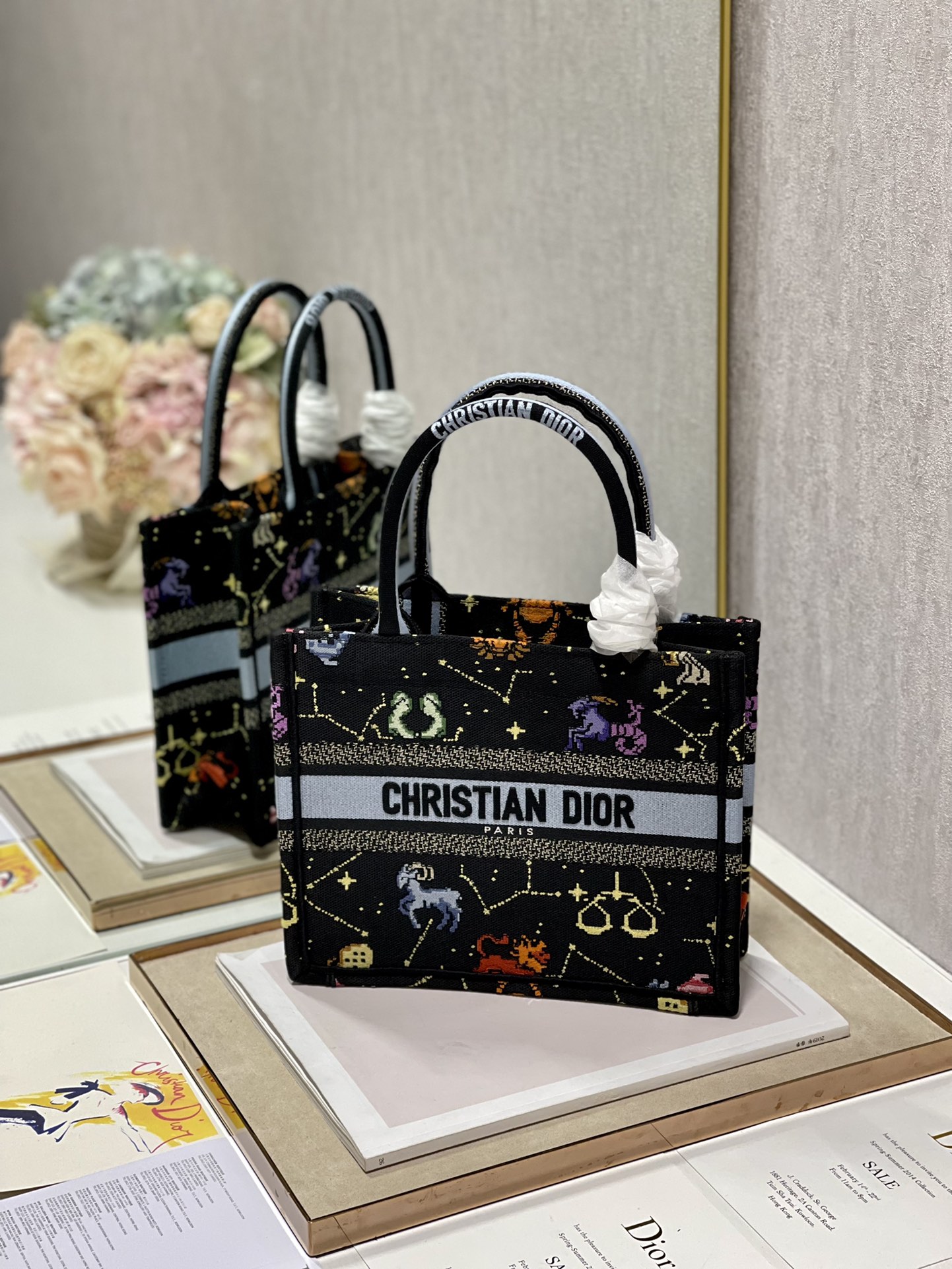 D*or small book tote-26*8*22cm