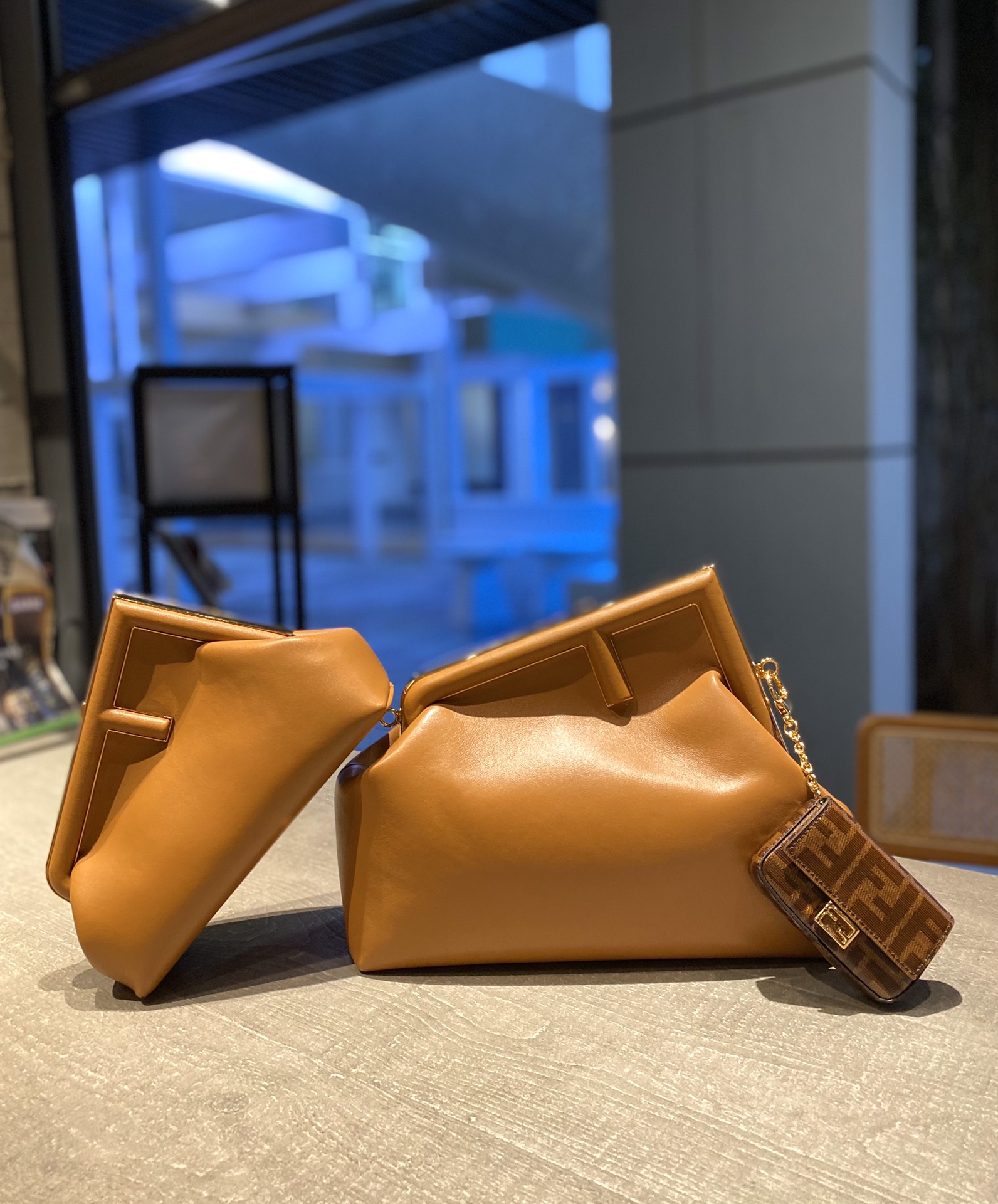F**di first bag-26*18*9.5/32.5*23.5*15cm