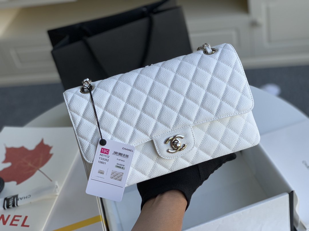 Ch@nel Flap Bag-Caviar Leather-25CM