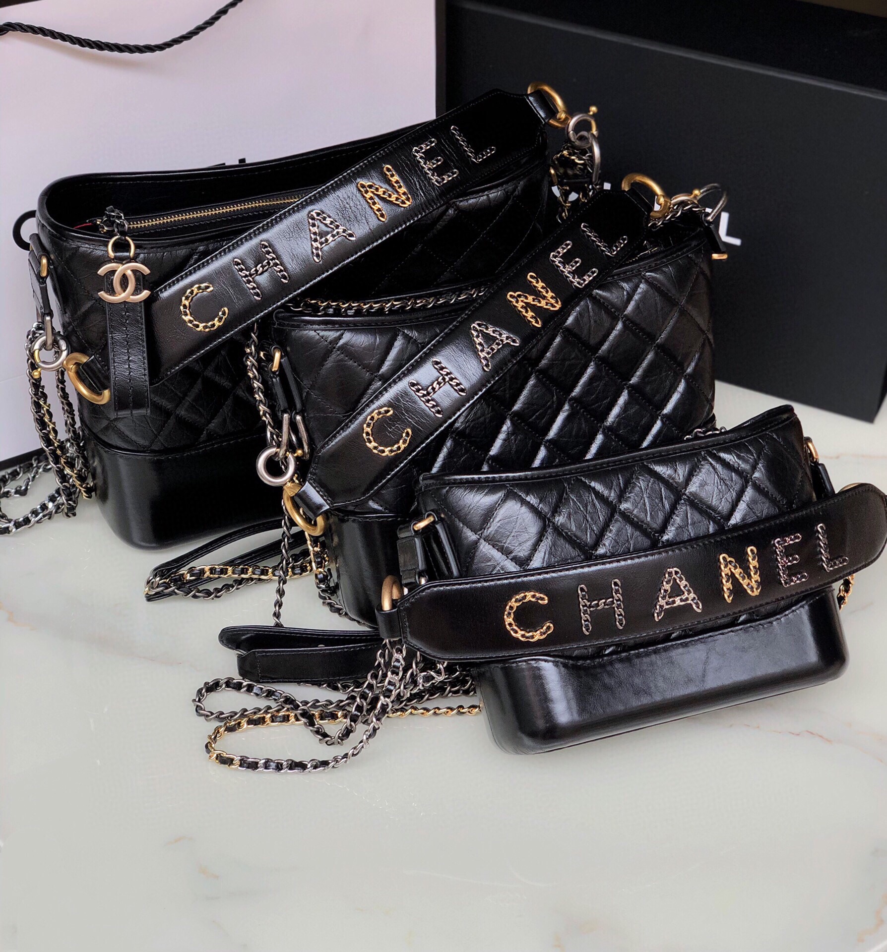 Ch@nel Large Gabrielle Handbags-28CM
