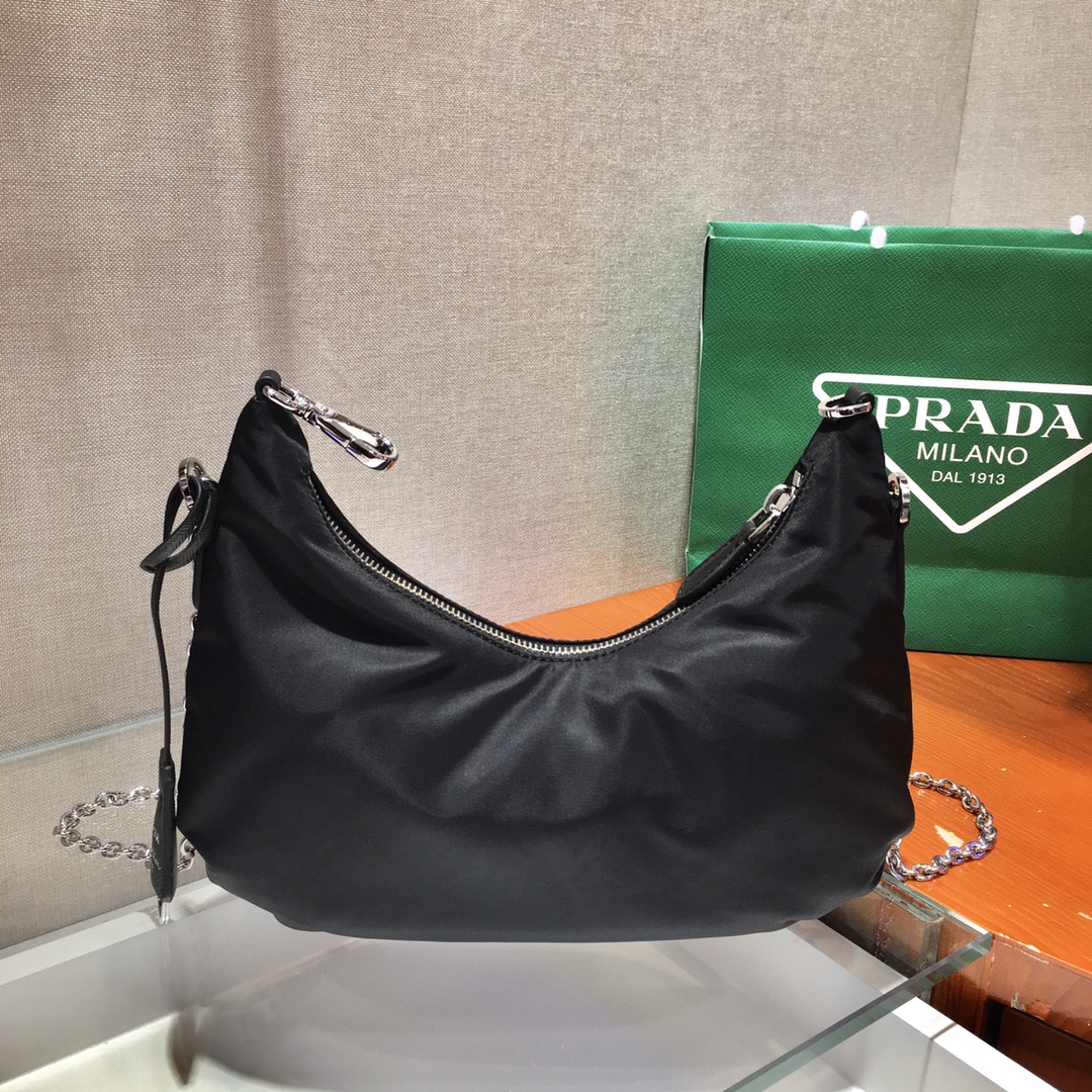 Pra*a hobo bag-1bh172 -24*16*7cm
