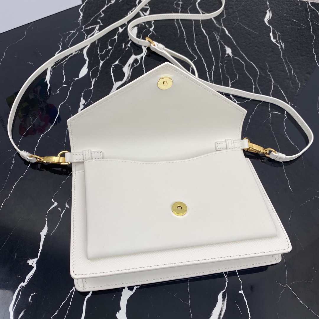 Pra*a 1bp020 saffiano chain bag-20*12*4cm
