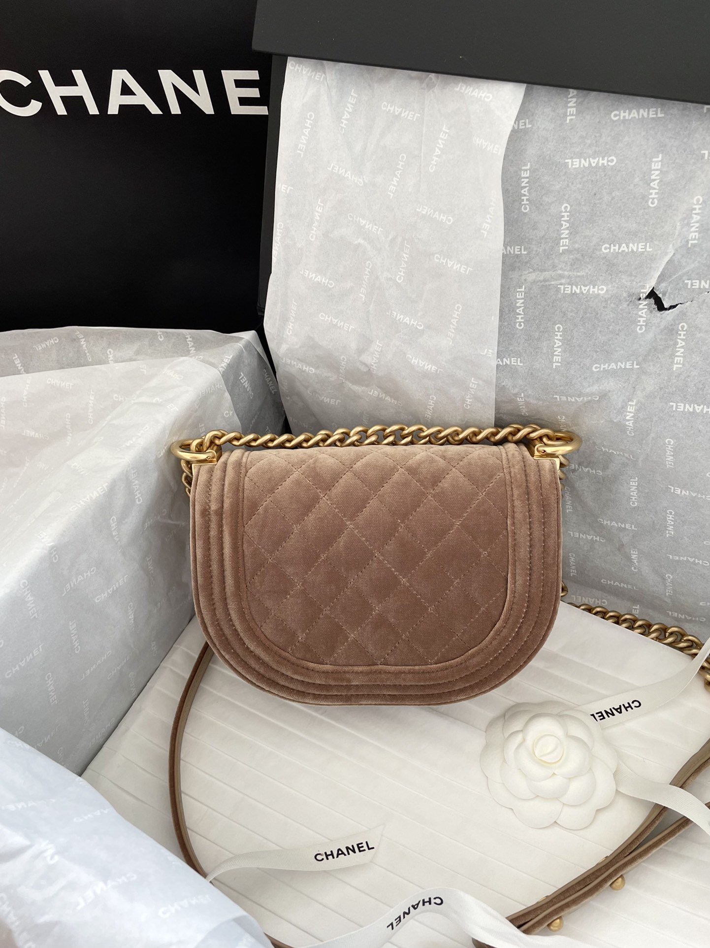 Ch@nel Boy Bag-18*12.5*6CM