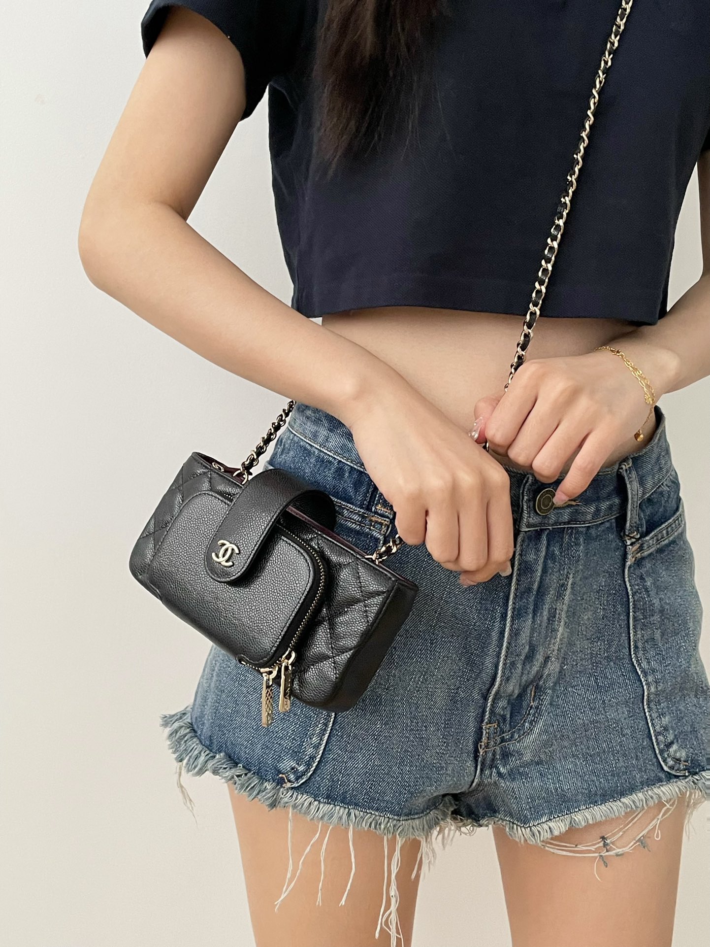 Ch@nel Chain Coin Purse-19*10*3.5CM