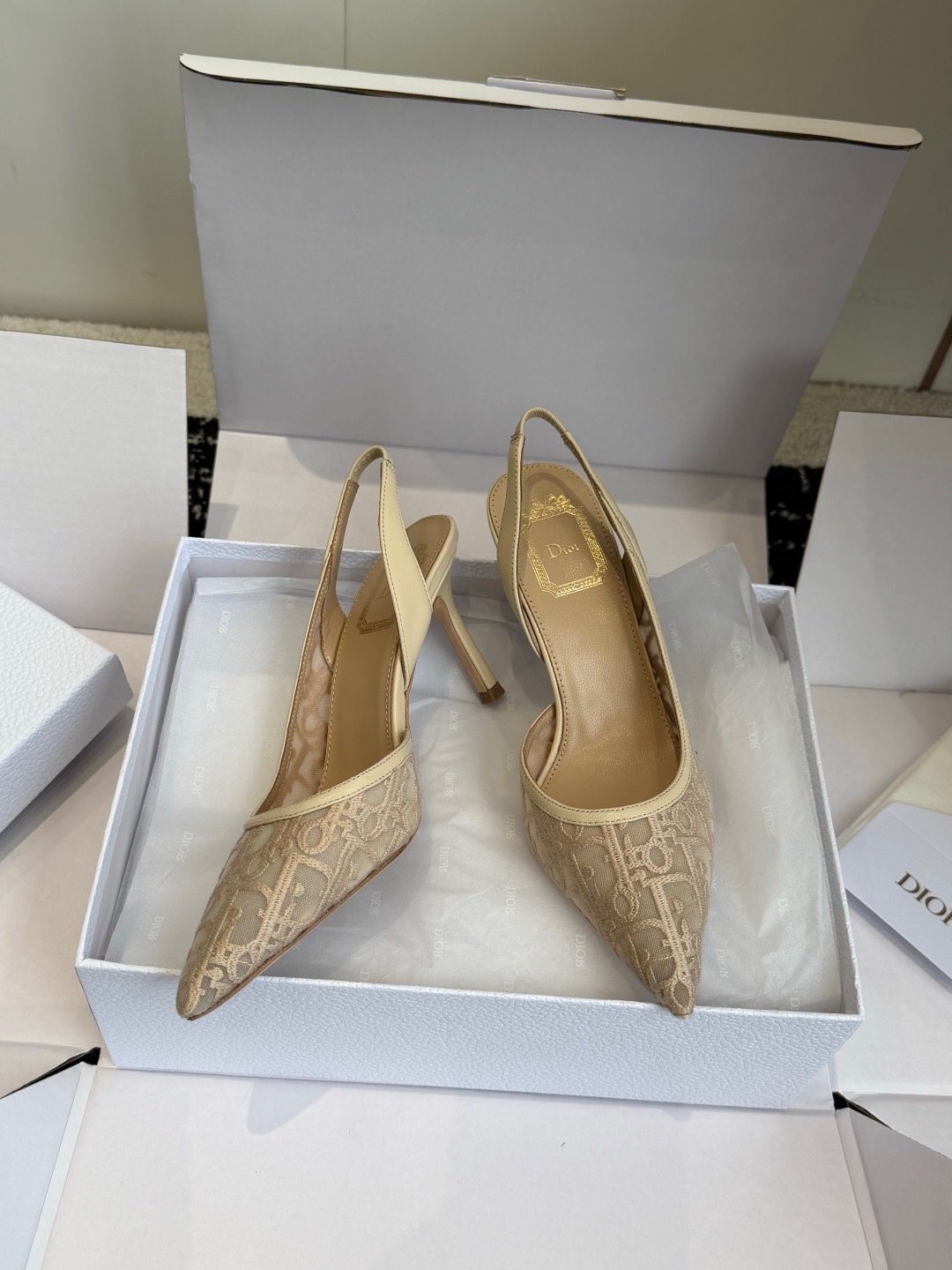 Dio*r AD10rable Slingback Pumps-7.5CM