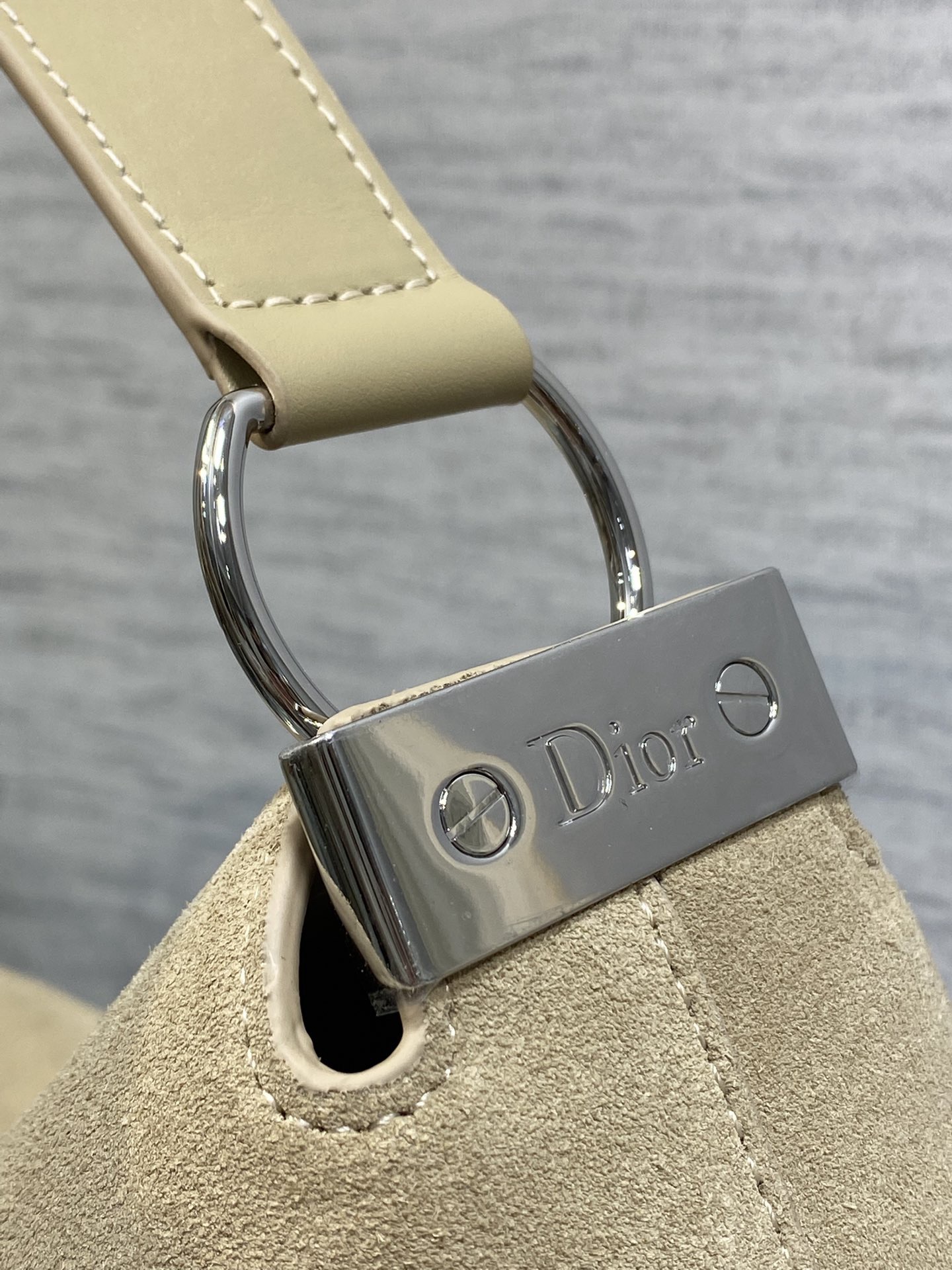 Diro 2026ss Chrustian Hobo Bag(Silver)-28*24*8CM/33*27*9CM/39*29*11CM