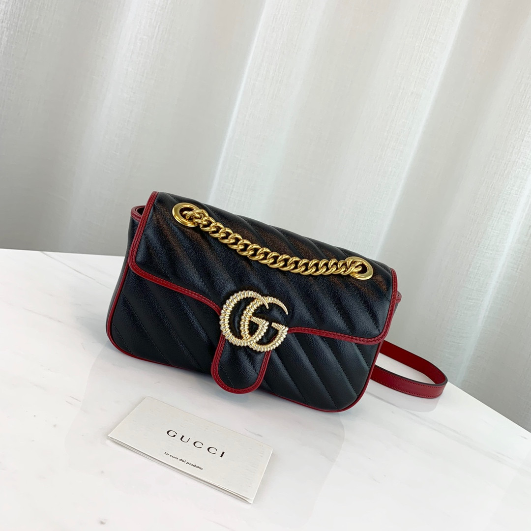 G*u*i marmont bag-14*23*6cm