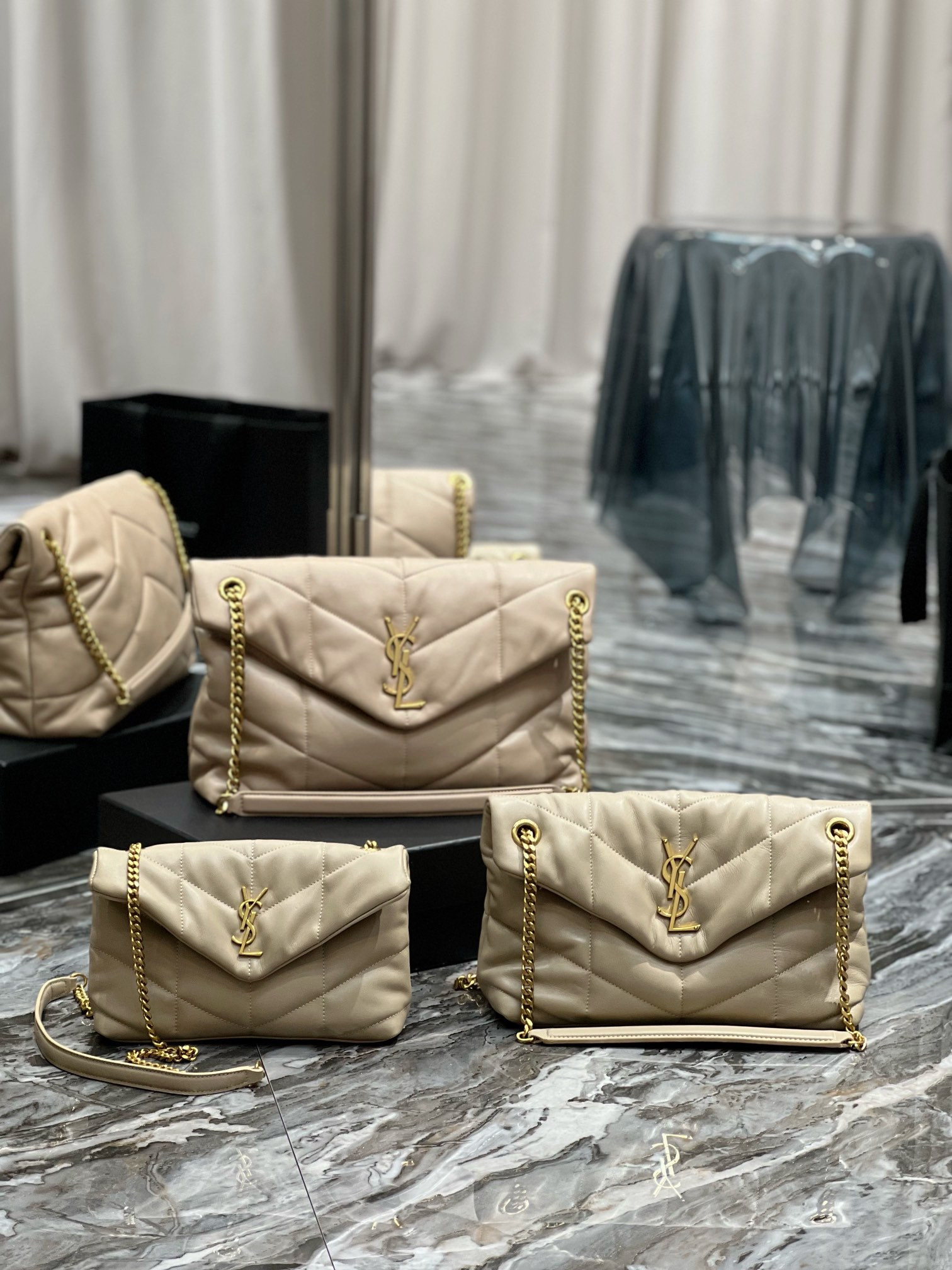 Y*L loulou puffer-lambskin leather