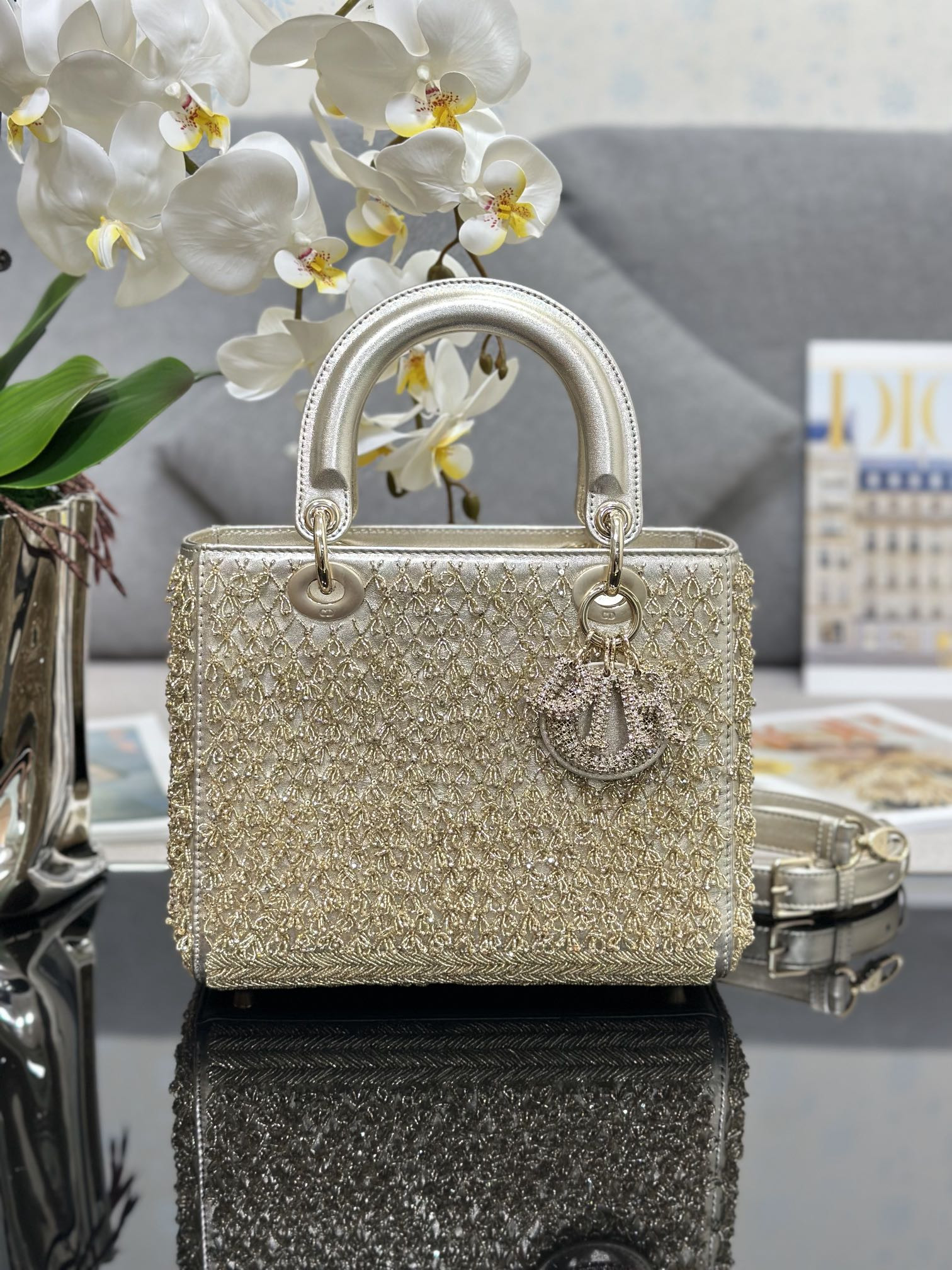 lady D*or handle bag-24cm