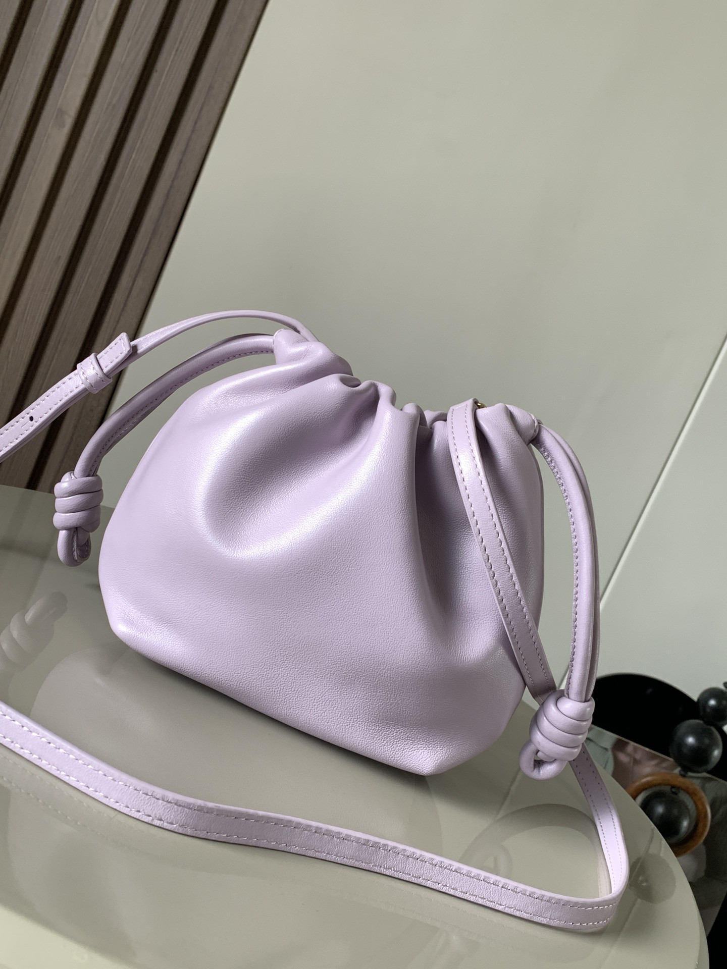 L0ew* mini flamenco purse bag-23*17*5.5cm