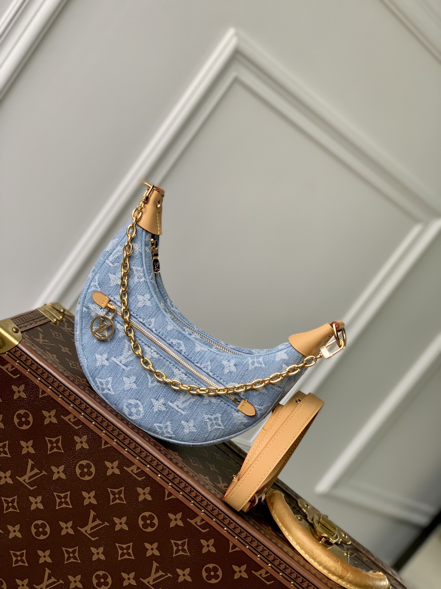 l0*is V*t0n loop handbags-m11267-23*13*6cm