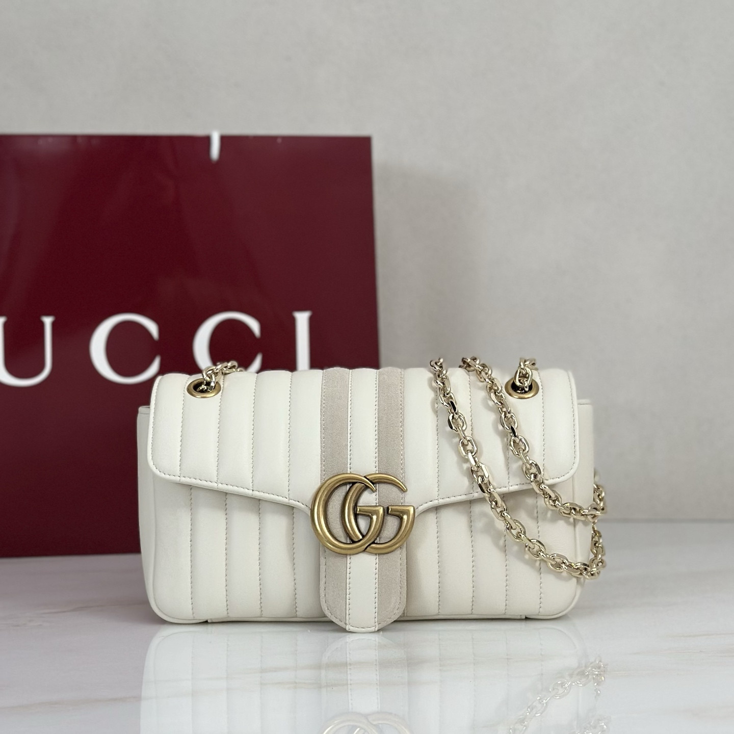 Gv*c* Jetset GG Marmont Shoulder Bag -26*15*7CM