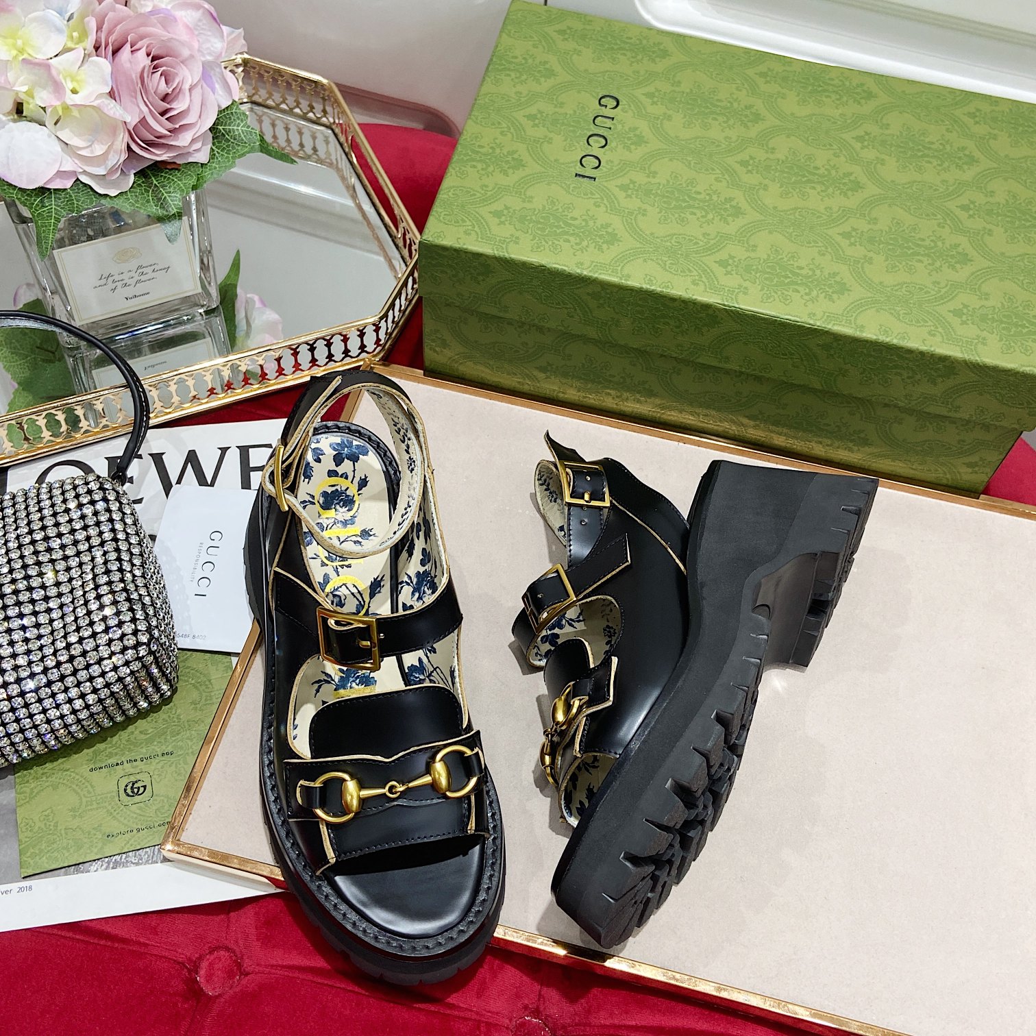 G*u*i sandals-6cm