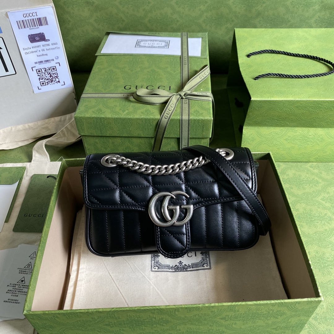 G*u*i marmont bag-14*23*6cm