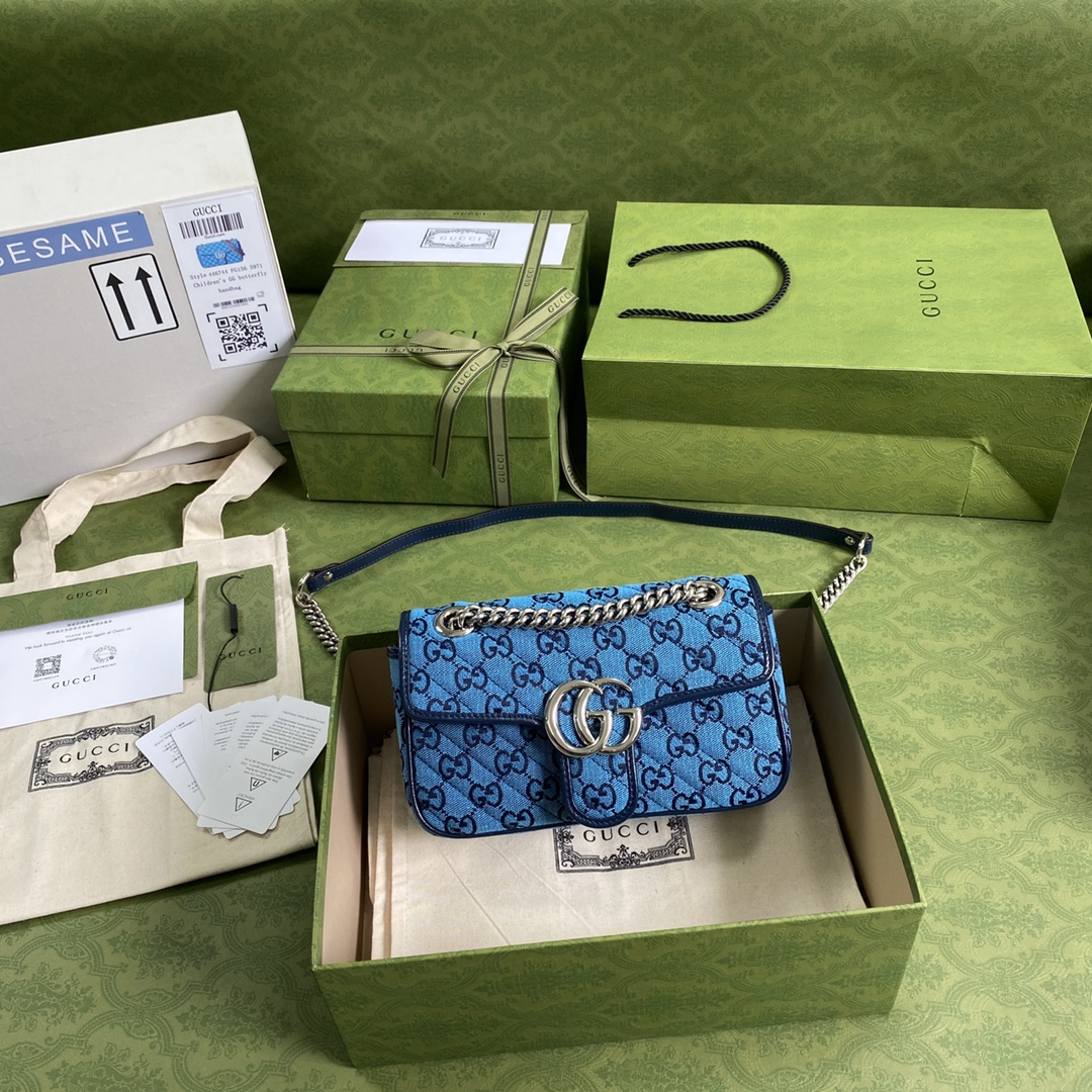 G*u*i marmont bag-14*23*6cm