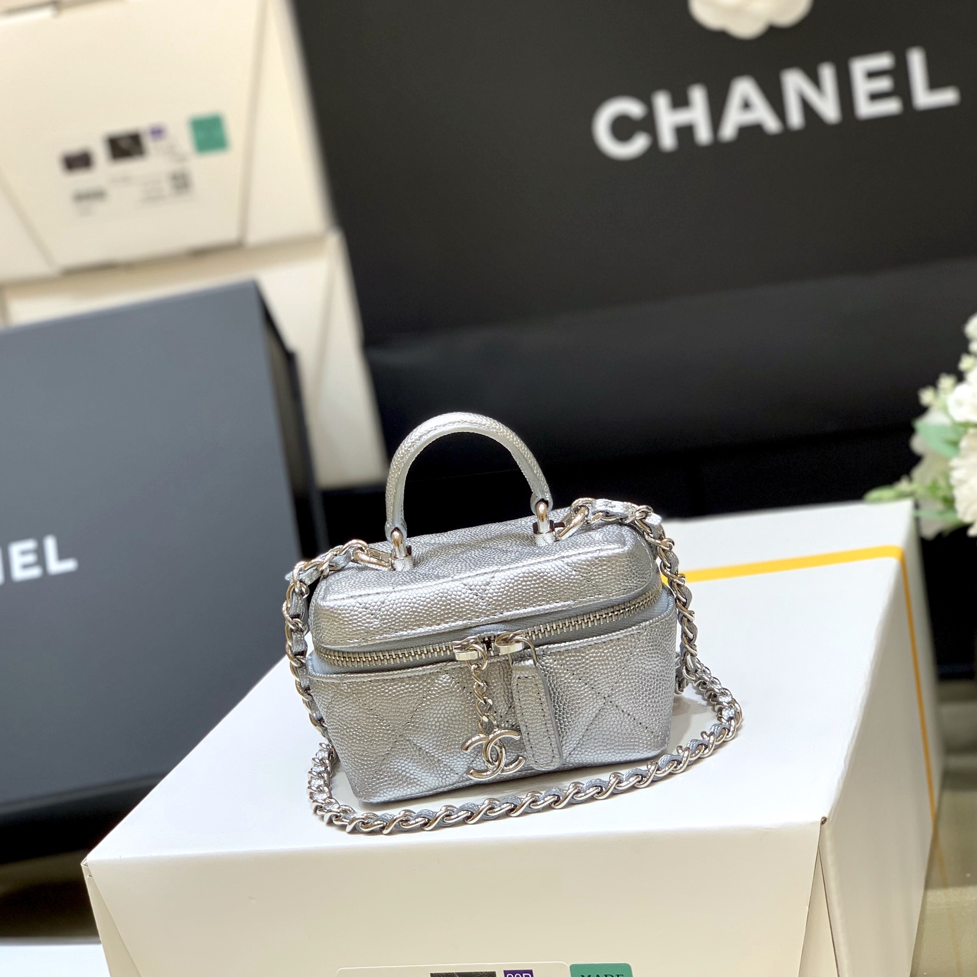 Ch@nel Vanity Bag-11.5x12x7CM
