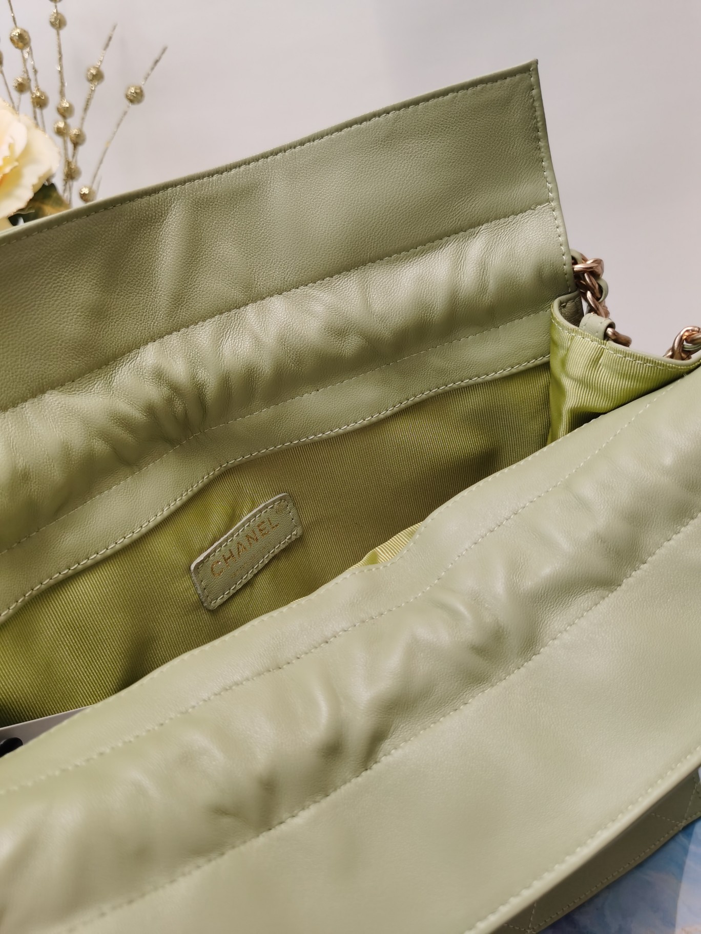 Ch@nel Drawstring Bag