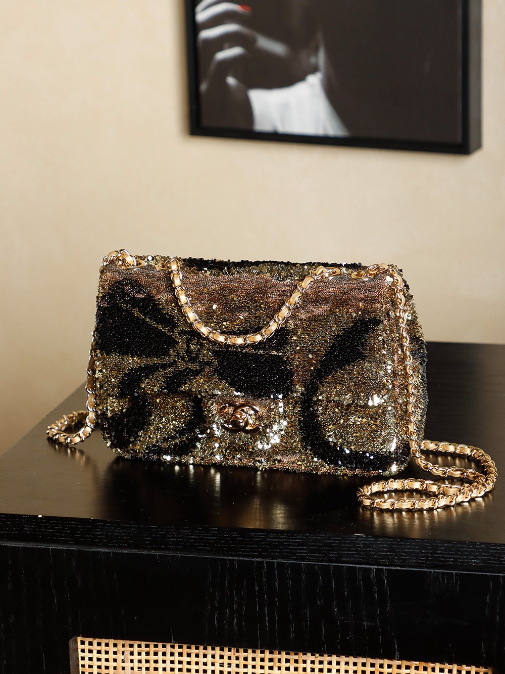 Ch@nel Flap Bag-14*21*8CMCM
