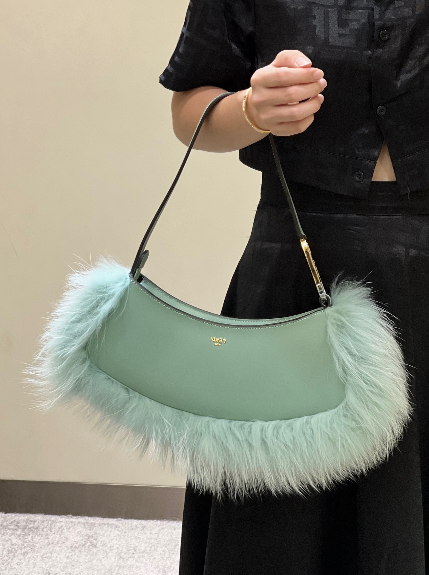 F**di o-lock clutch bags-32*11*5cm