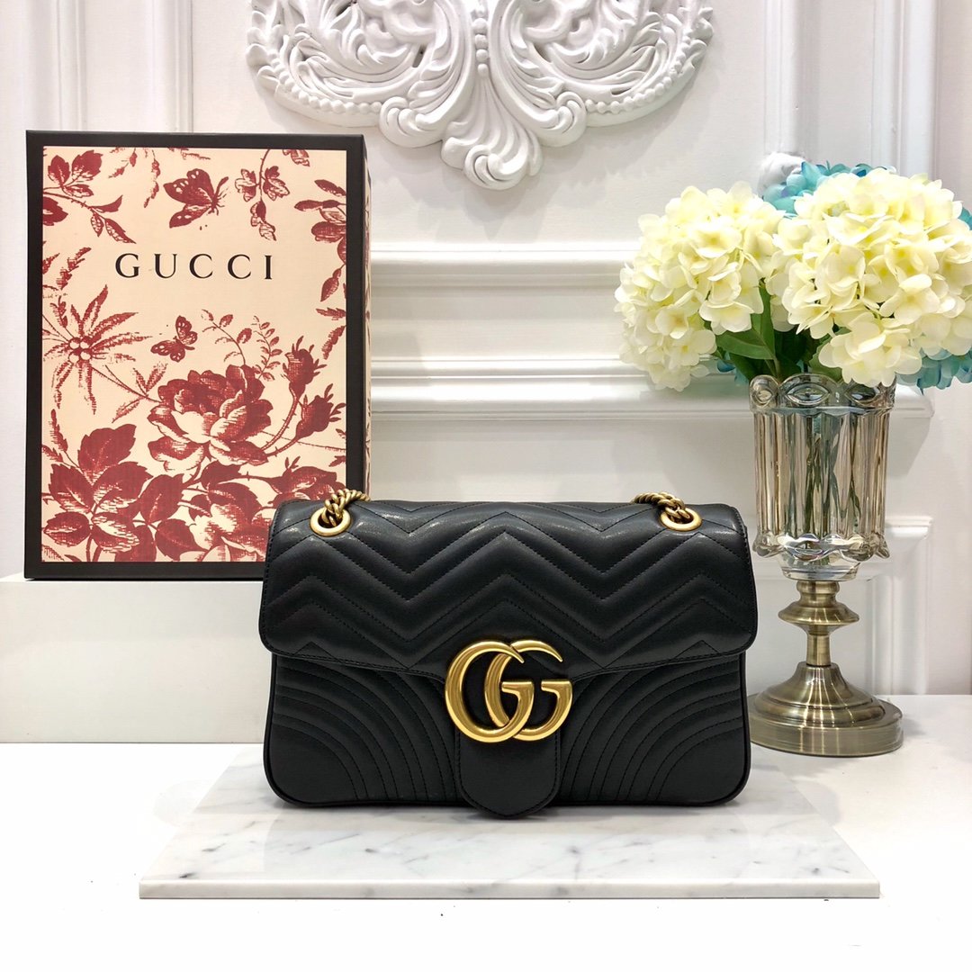 G*u*i gg marmont chain bag-31*19*7cm
