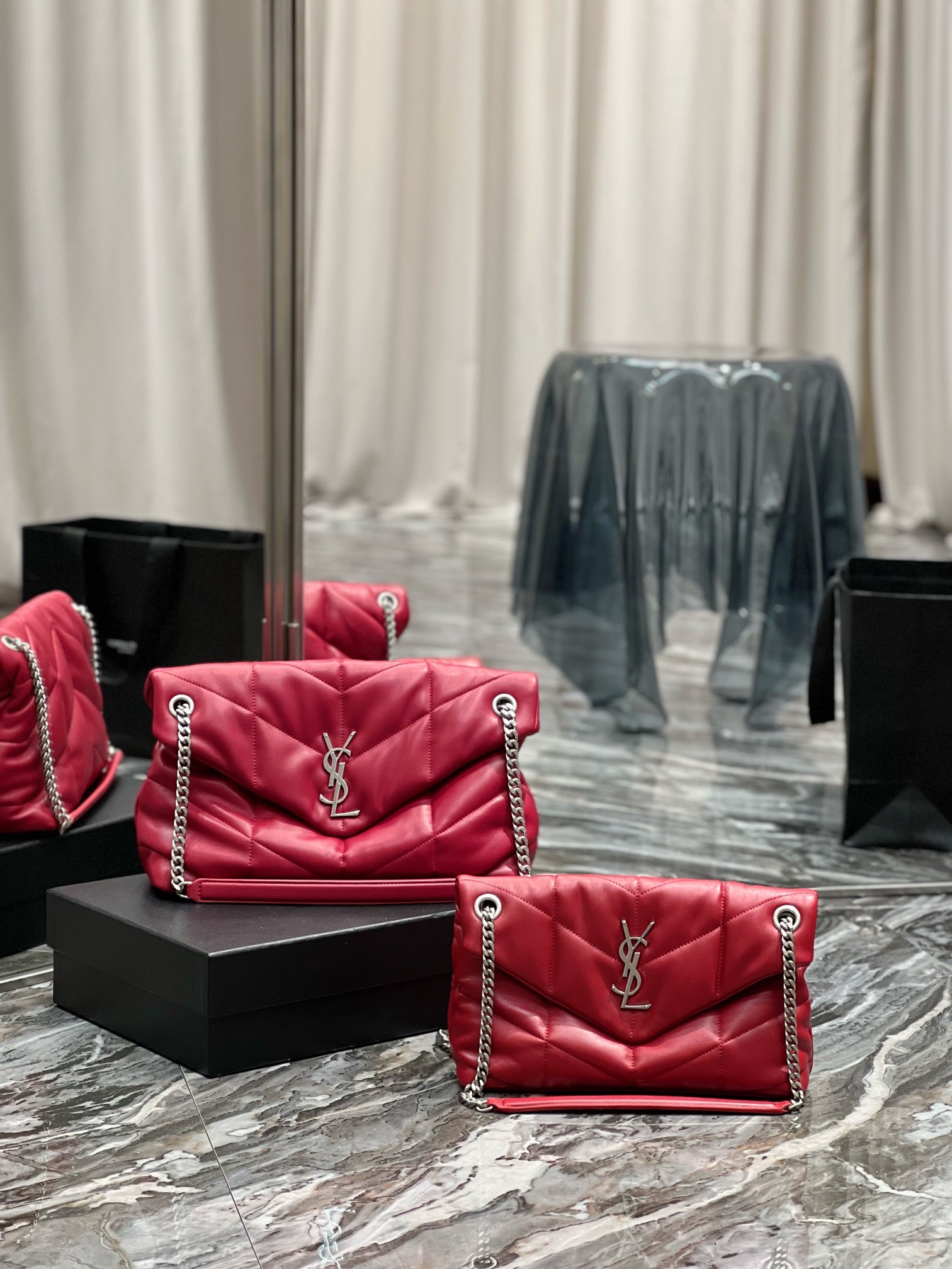 Y*L loulou puffer-lambskin leather
