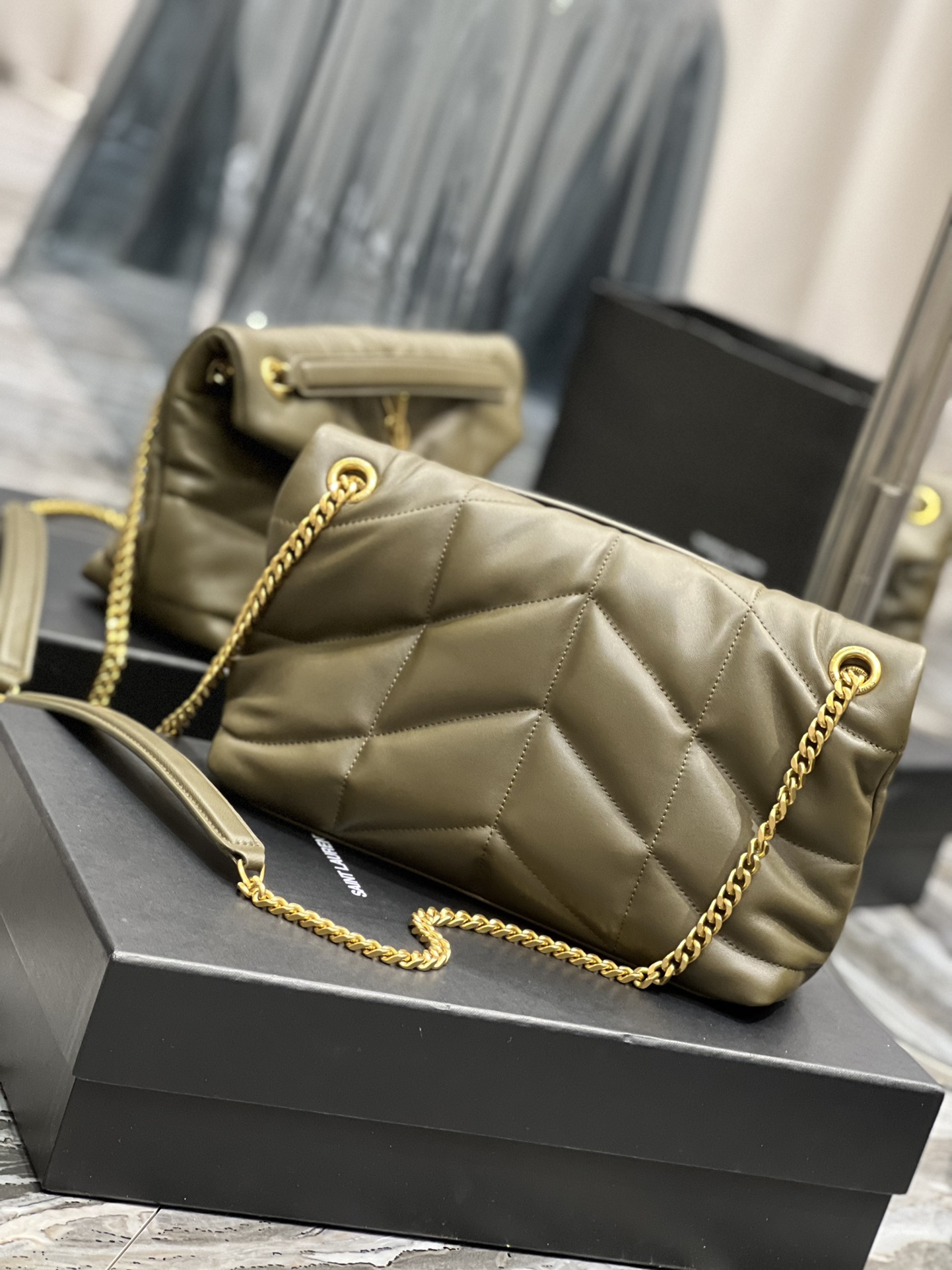 Y*L loulou puffer-lambskin leather