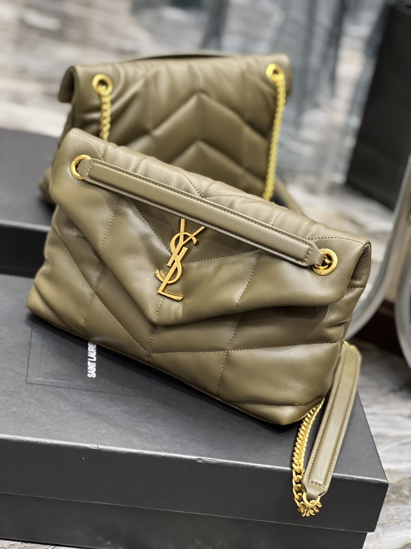 Y*L loulou puffer-lambskin leather
