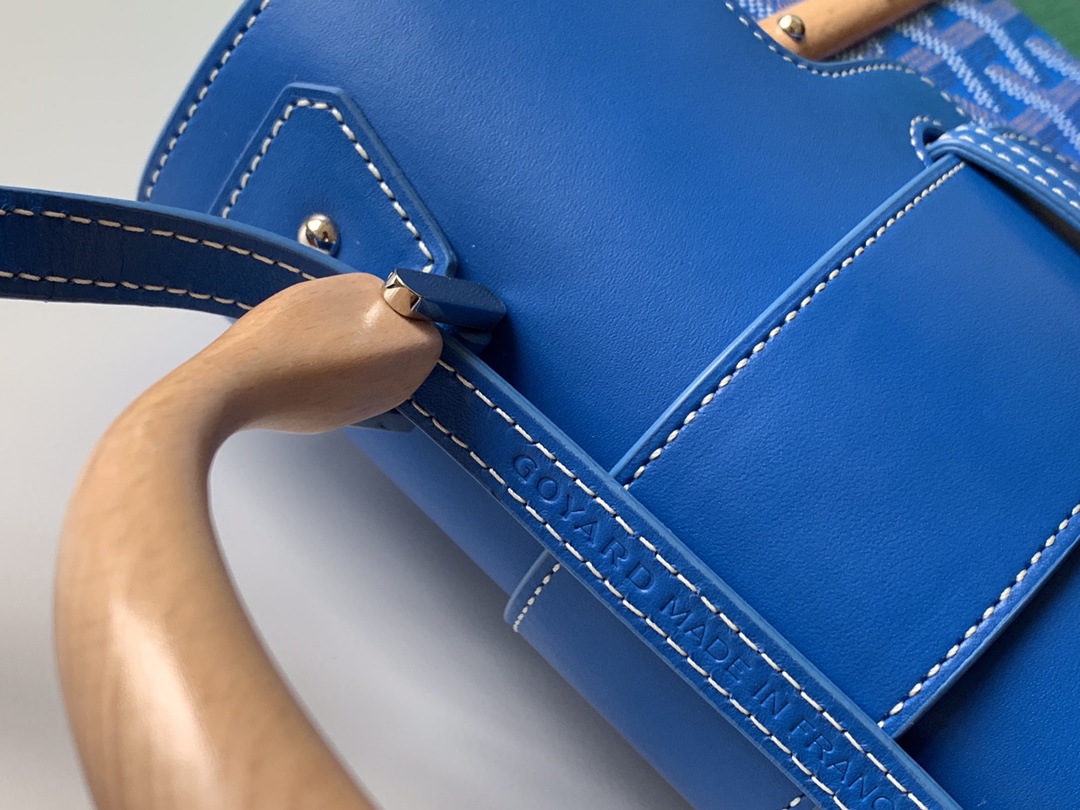 Go*ard coated canvas and leather saigon top handle bag-21cm