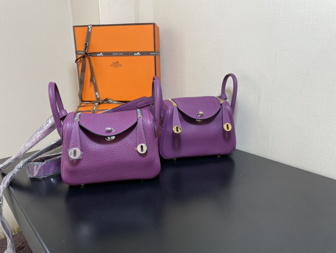 H**mes lindy 19-togo leather-19cm
