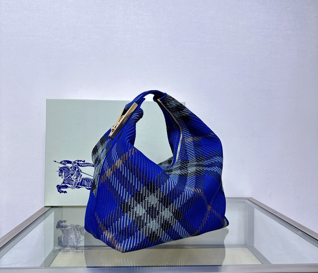 B**rry medium check hobo bag-28.5*16.5*33.5cm
