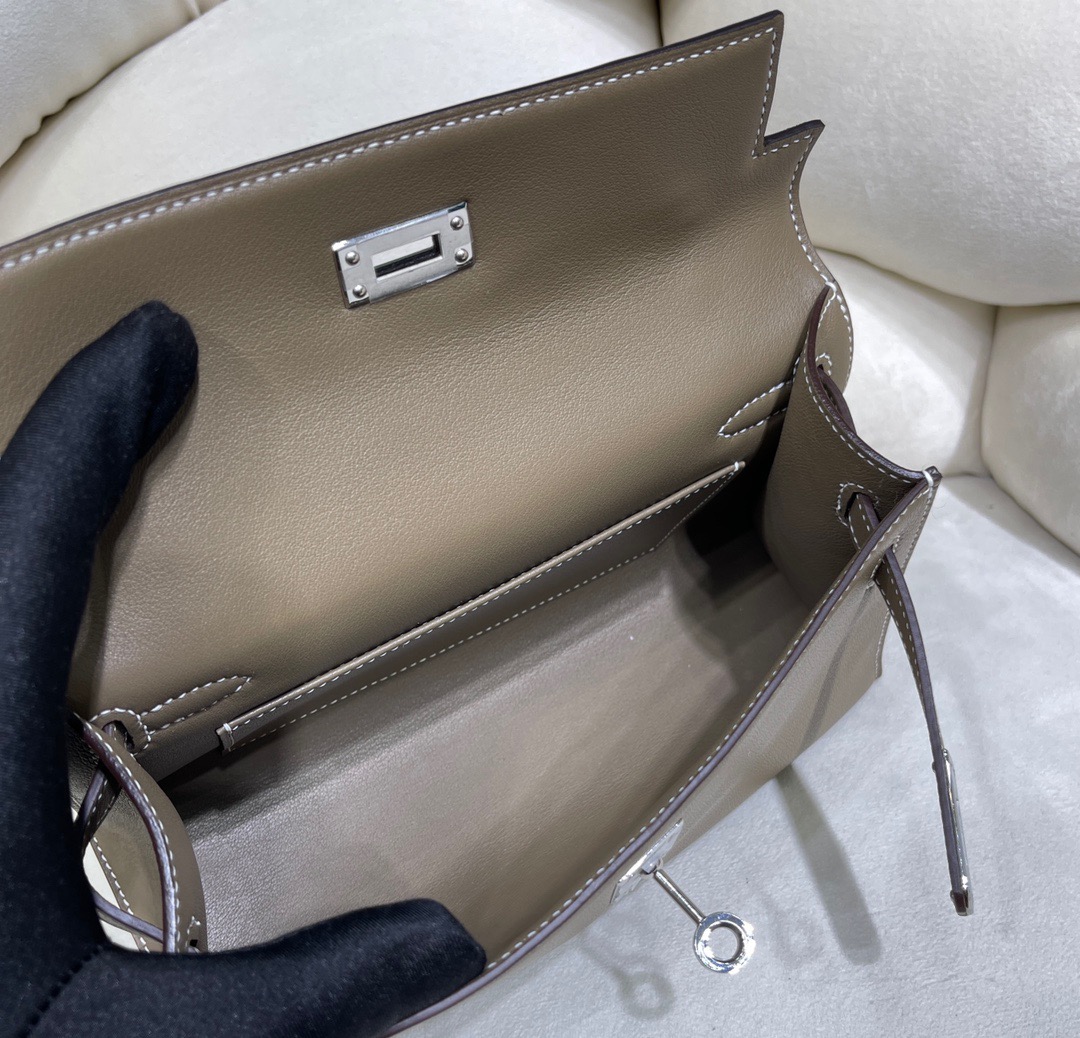 H**mes mini kelly pochette-epsom leather-22cm