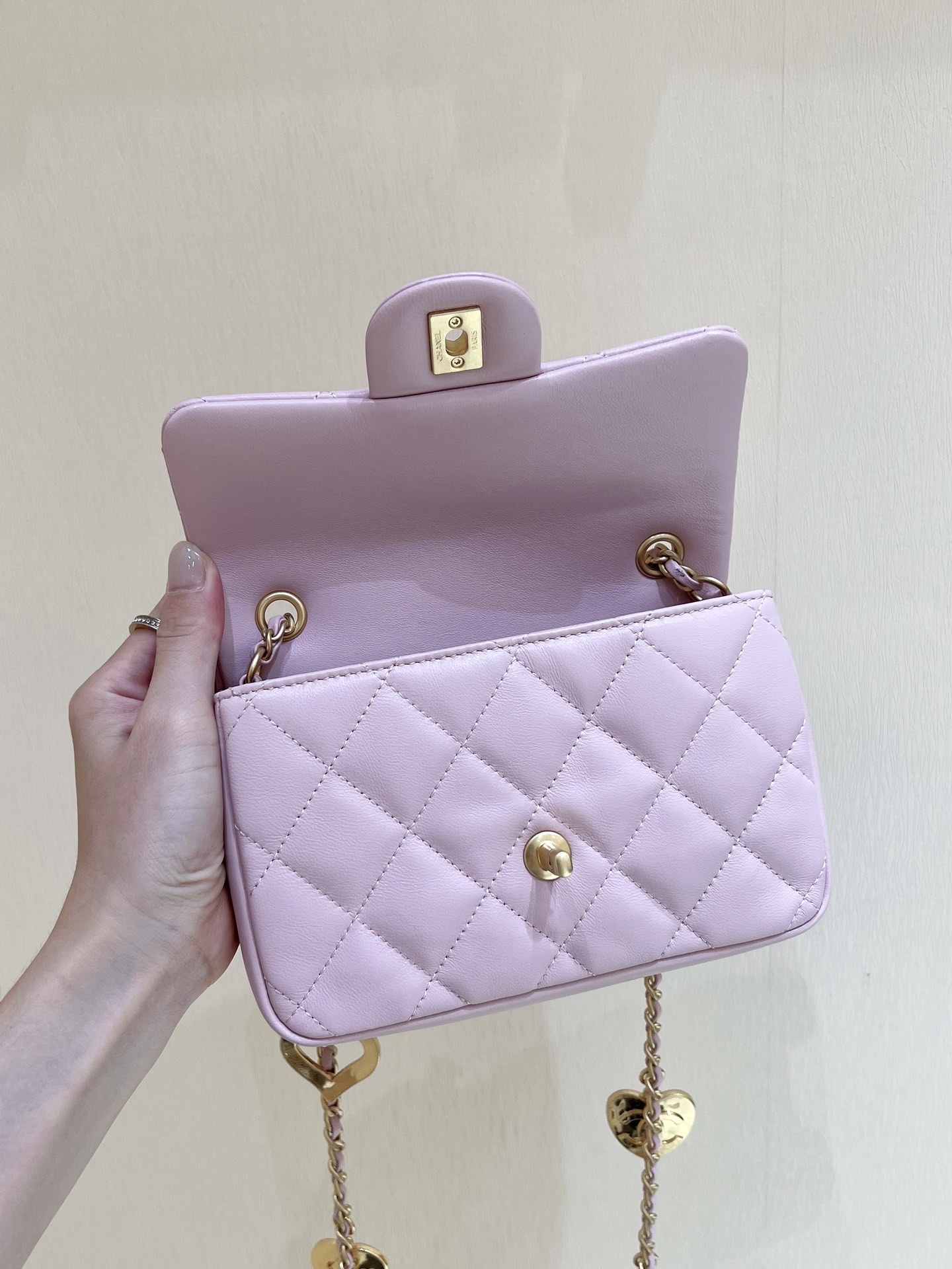 Ch@nel Flap Bag-12*19*7CM
