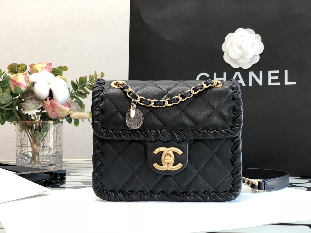 Ch@nel Flap Bag-15*19*6CM