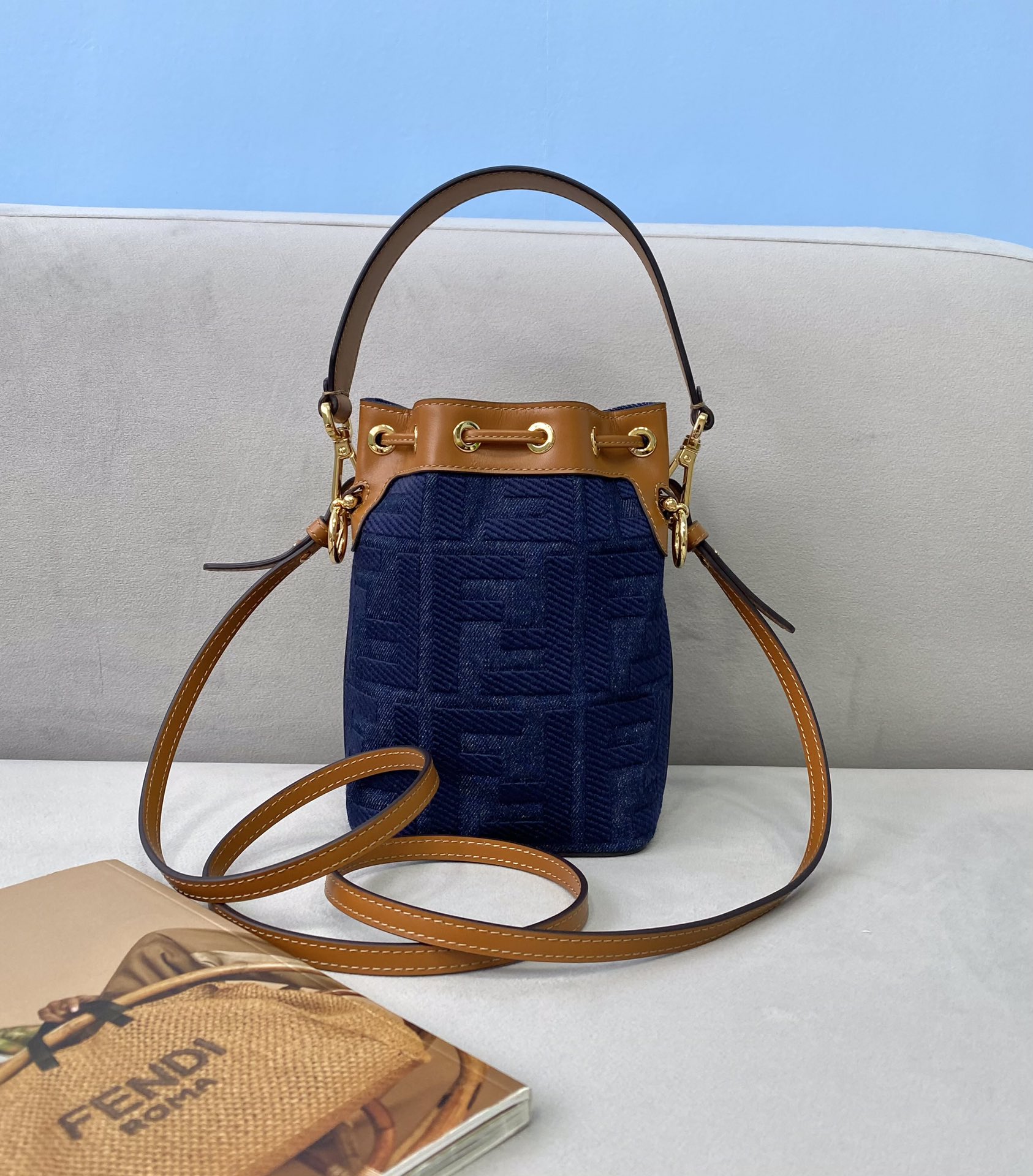 F**di mini mon tresor bag -12x18x10cm