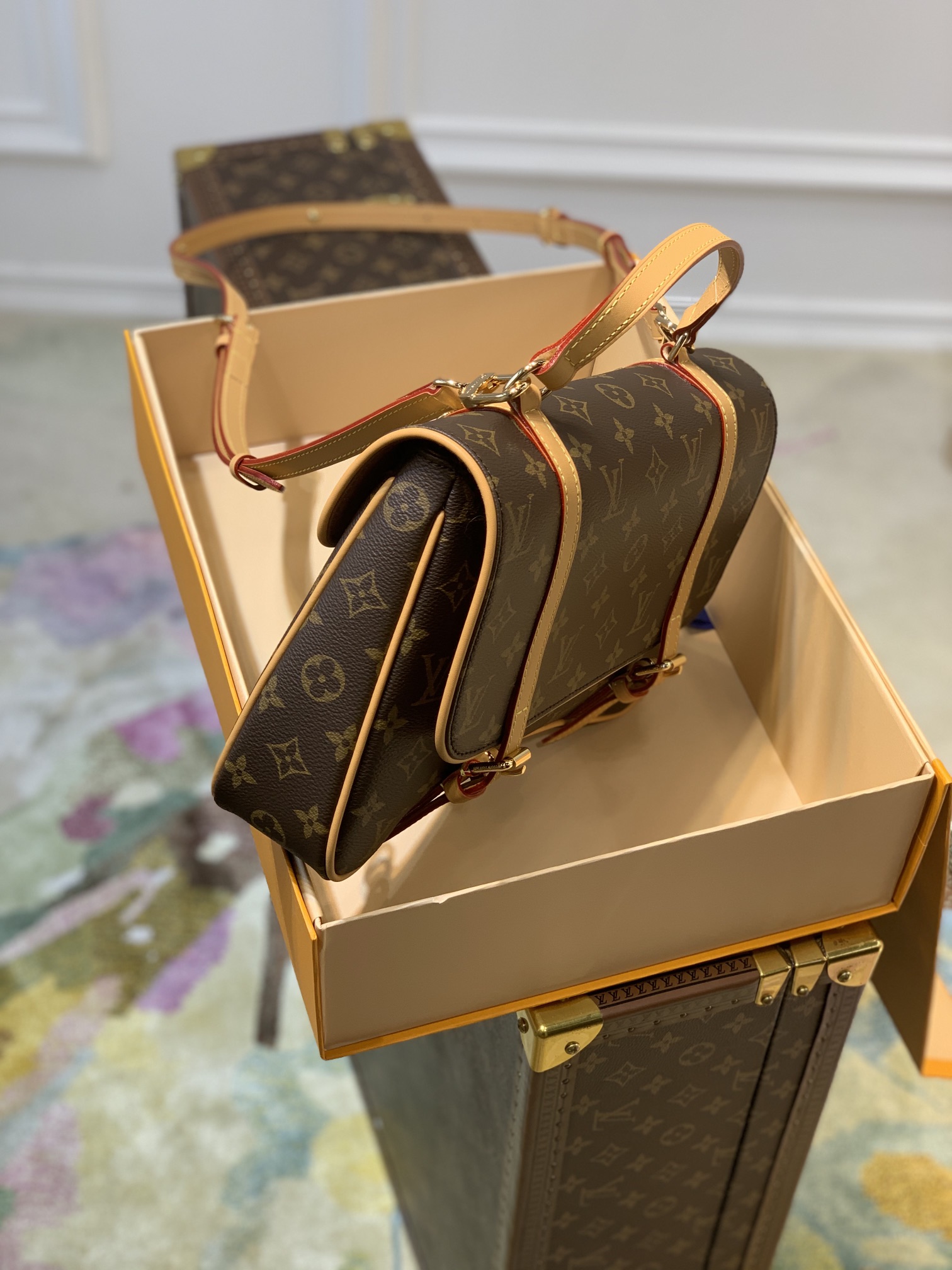 l0*is V*t0n vintage marelle handbags -m51158-31*25*6cm
