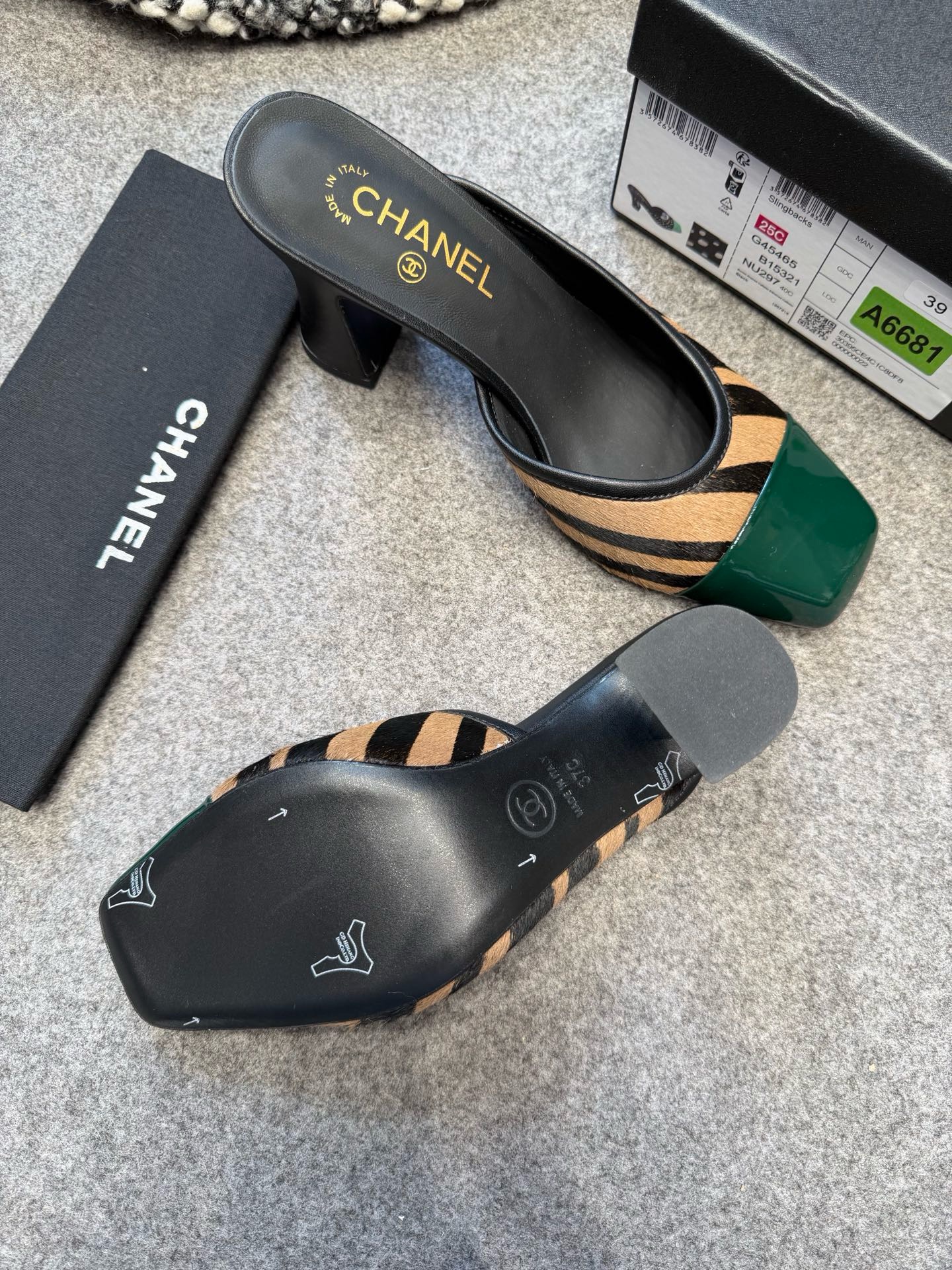 Cha*el Mules - Lambskin & Patent-8CM