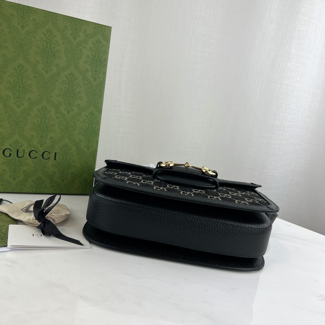 G*u*i 1955 horsebit shoulder bag-25*18*8cm