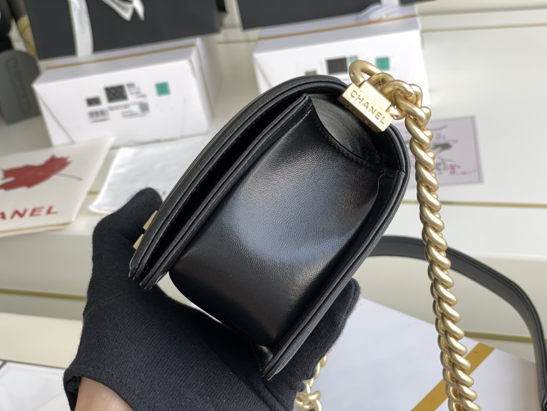 Ch@nel Boy Bag-Lambskin-20CM