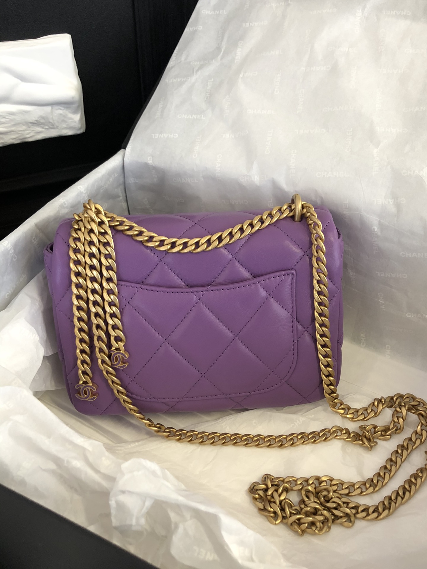 Ch@nel Flap Bag-18×12×5CM