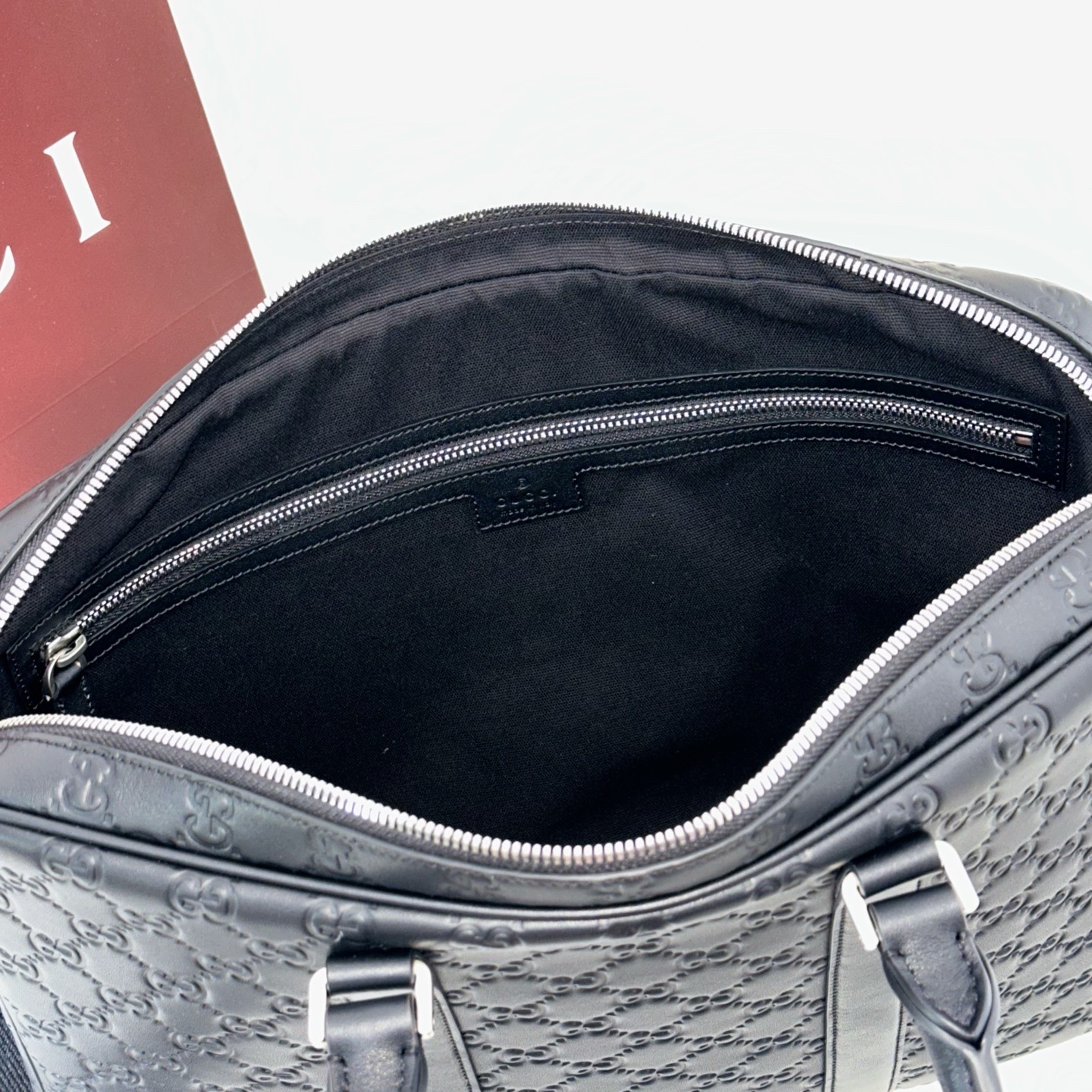 Guc*ci GG Emblem large briefcase -37*28*7CM