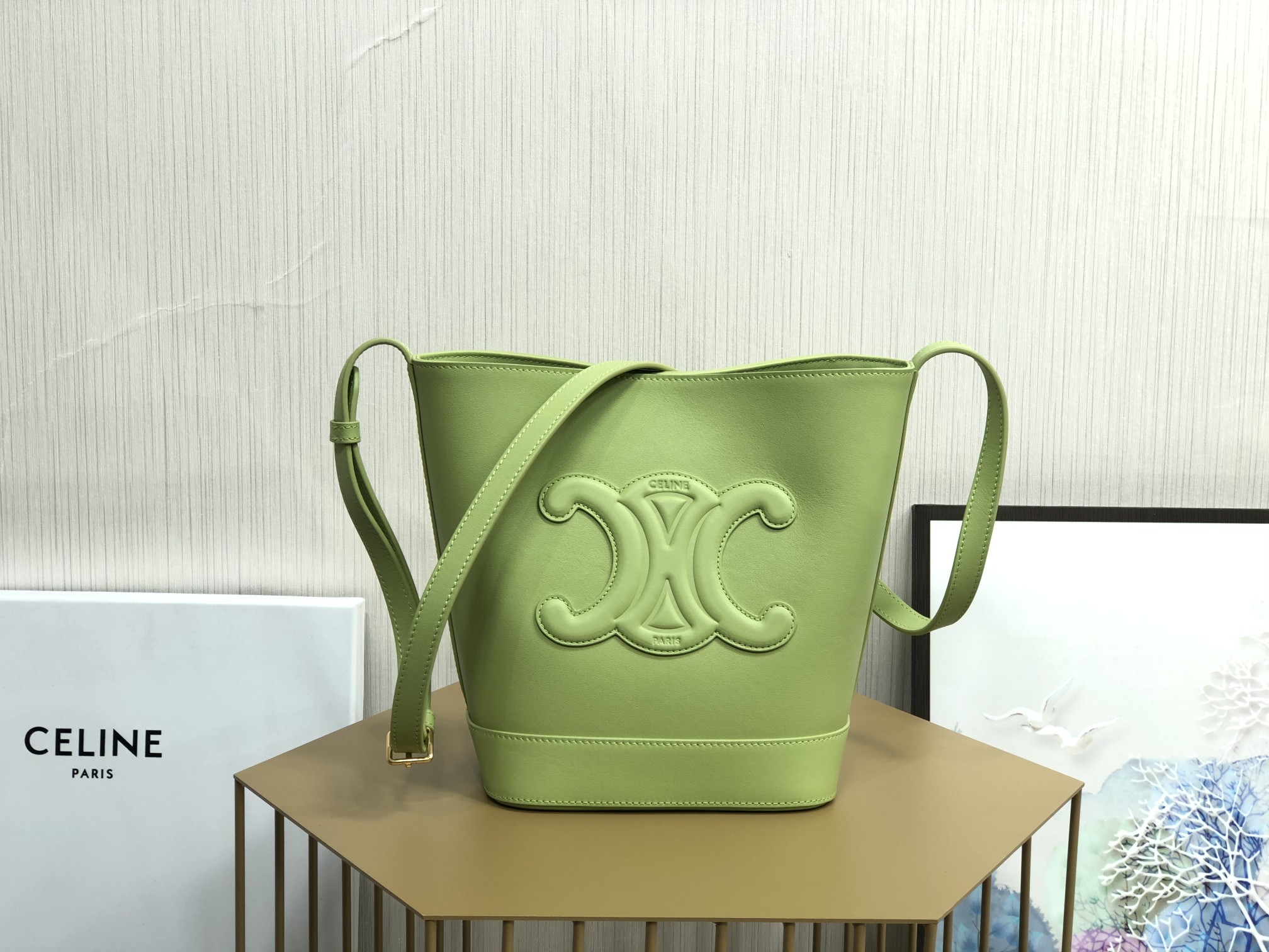 Ce**e cuir bucket-30×22×13cm