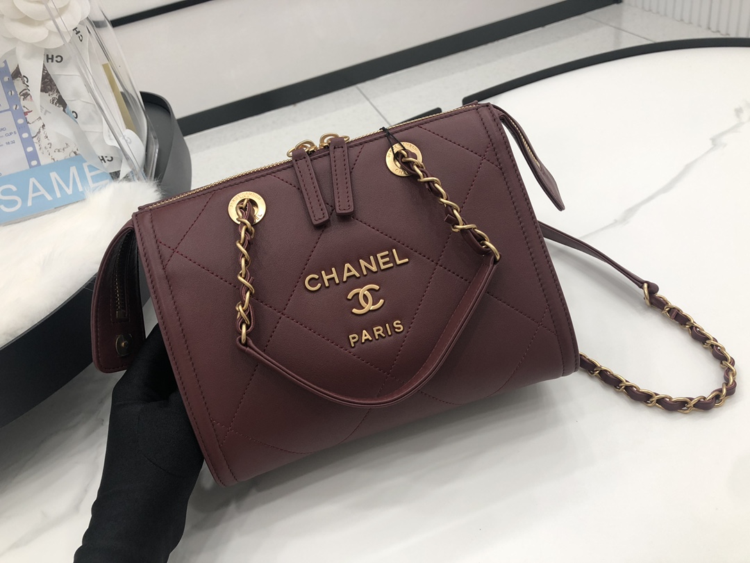 Ch@nel Boston Pillow Bag-22.5*13*18CM