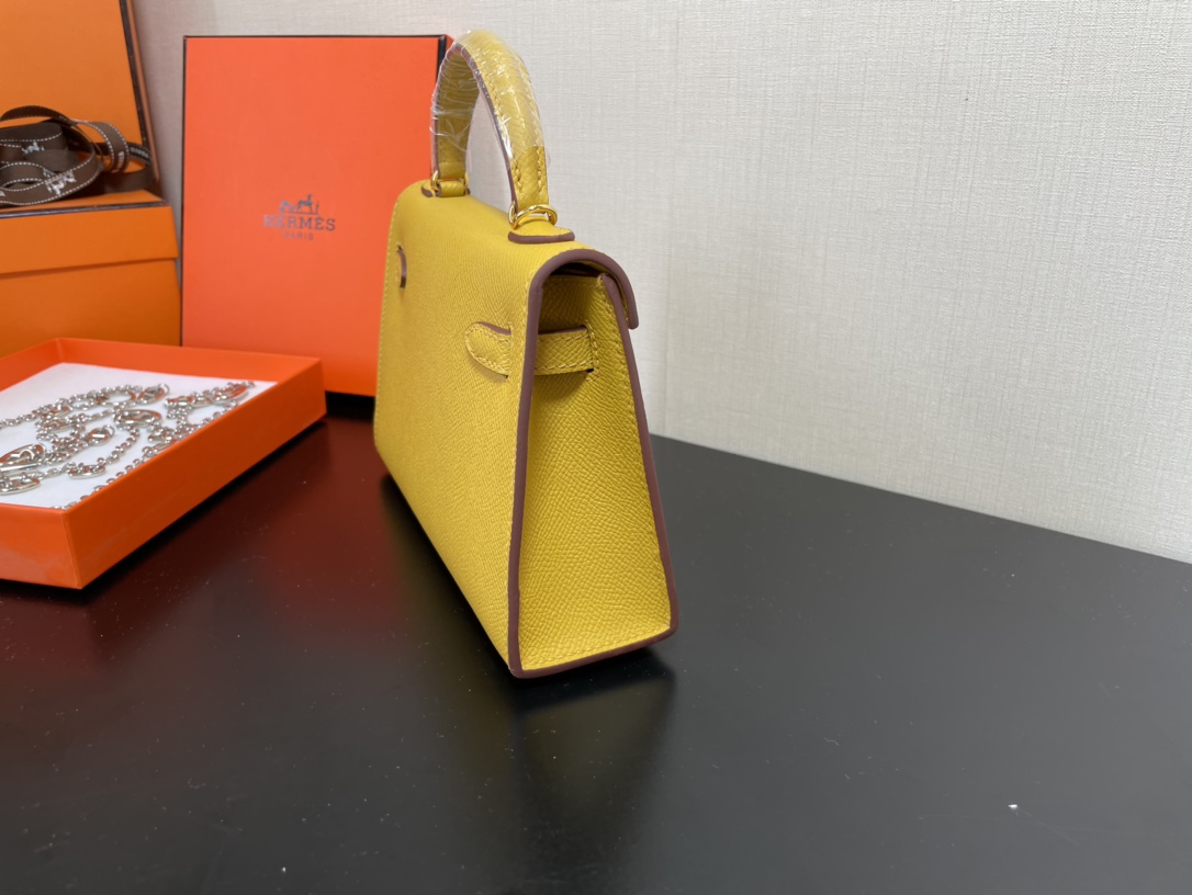 H**mes kelly-gold&silver hardware-19cm