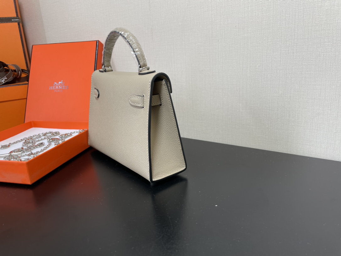 H**mes kelly-gold&silver hardware-19cm