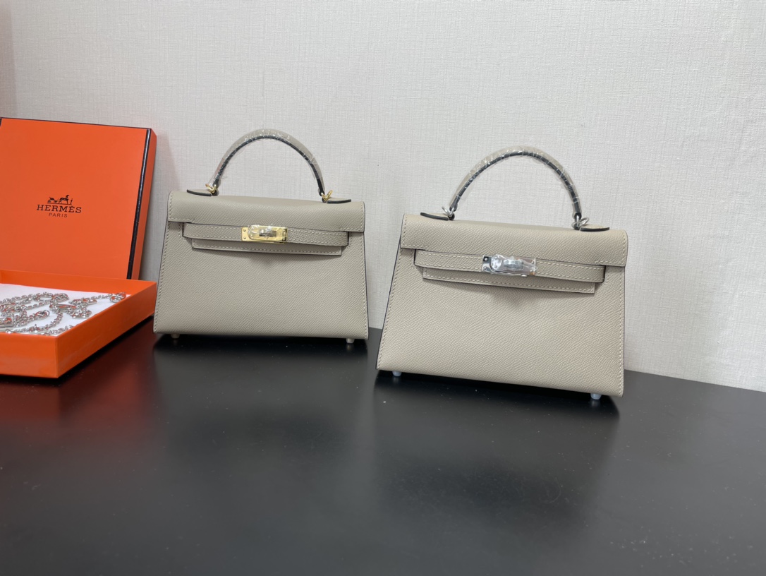 H**mes kelly-gold&silver hardware-19cm
